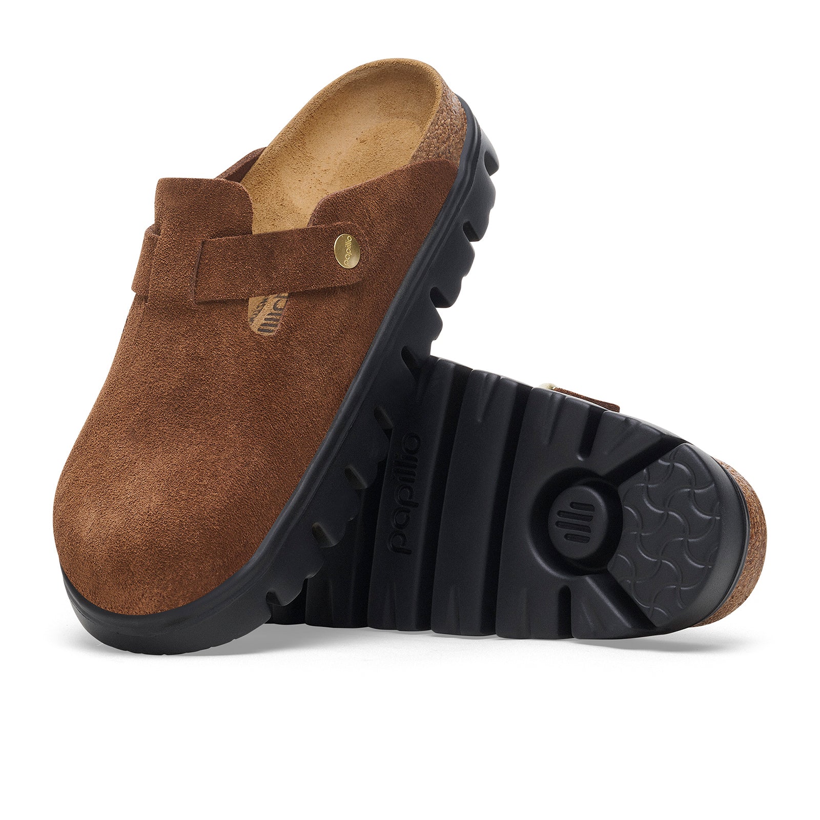 Birkenstock Boston Chunky Narrow Clog (Women) - Dark Tea Suede - Image 3