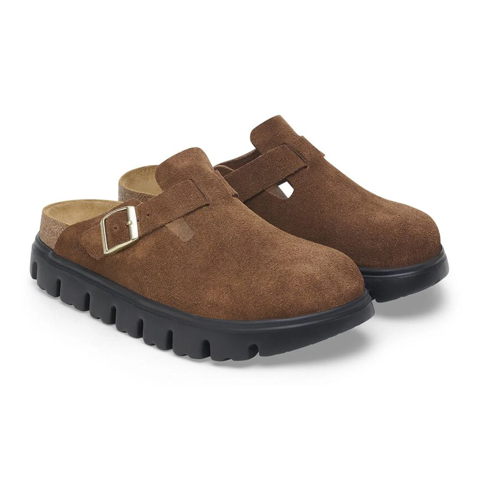 Birkenstock Boston Chunky Narrow Clog (Women) - Dark Tea Suede - Image 4