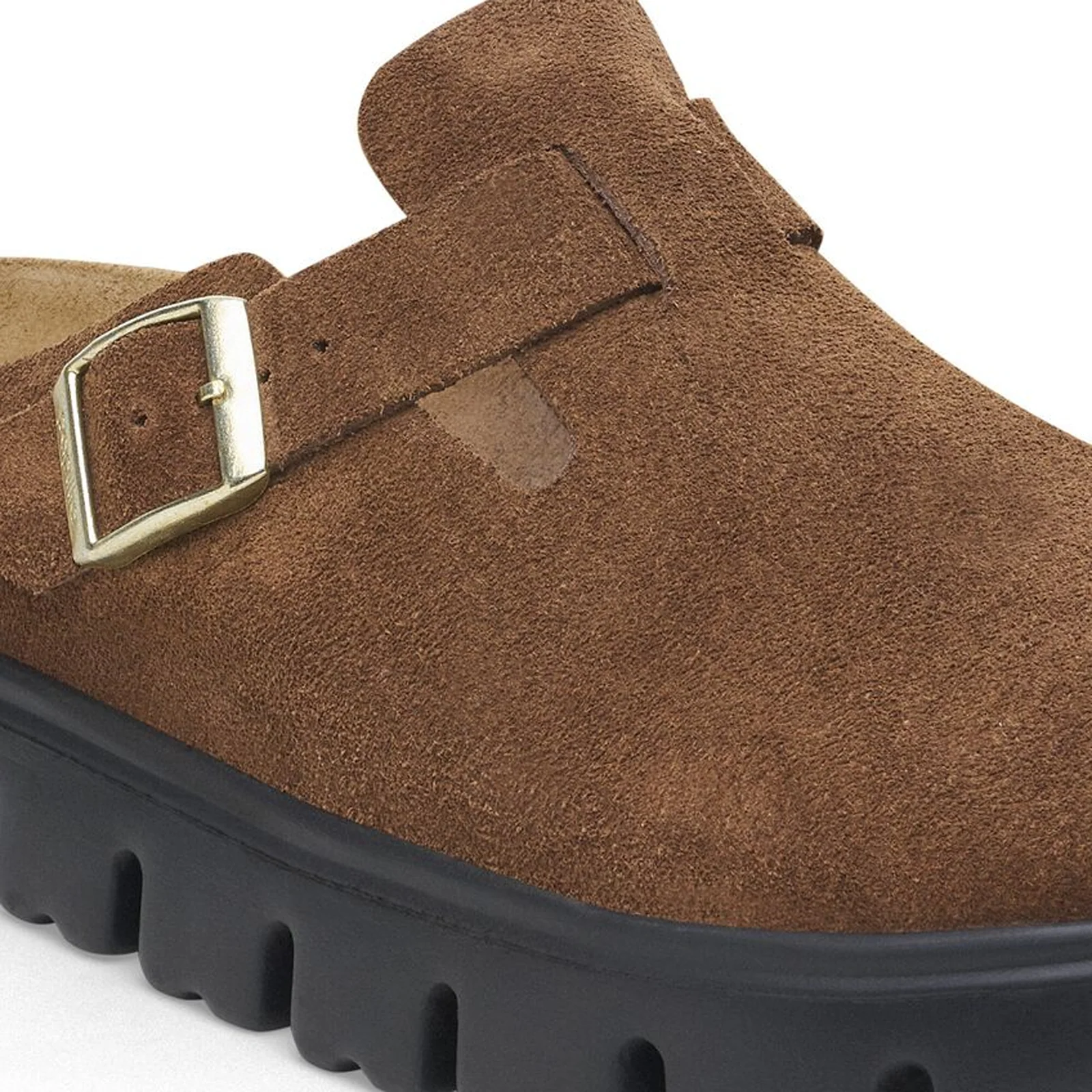 Birkenstock Boston Chunky Narrow Clog (Women) - Dark Tea Suede - Image 5