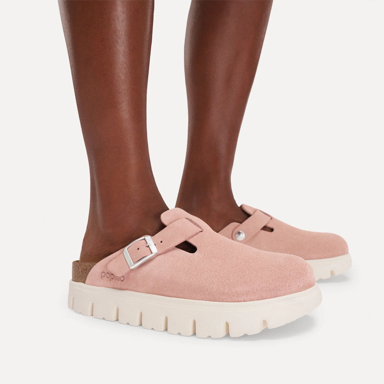 Birkenstock Boston Chunky Narrow Clog (Women) - Pink Clay Suede - Image 7