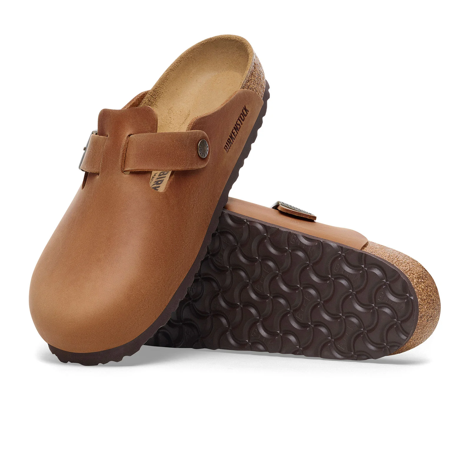 Birkenstock Boston Clog (Men) - Cognac Oiled Leather - Image 2