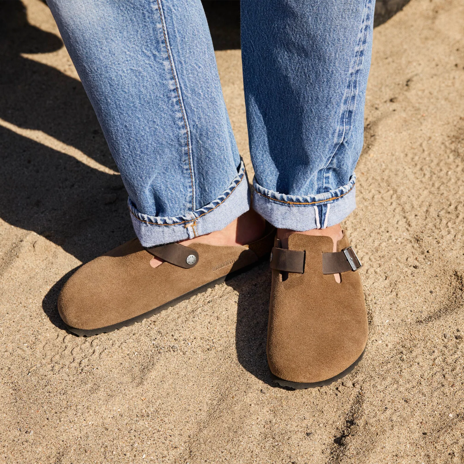 Birkenstock Boston Clog (Men) - Dark Tea Suede/Dark Tea Oiled Leather - Image 8