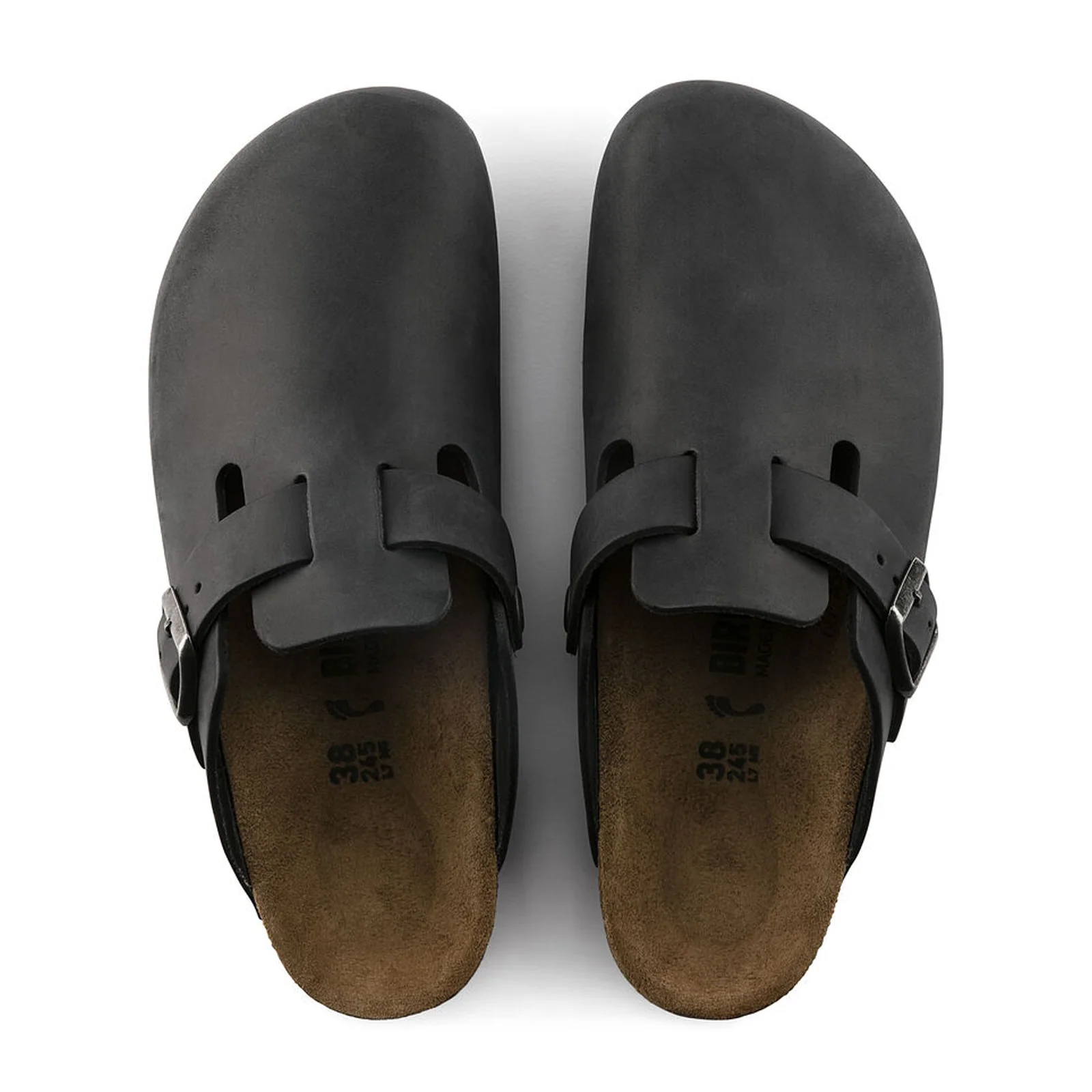 Birkenstock Boston Clog (Unisex) - Black Oiled Leather - Image 2