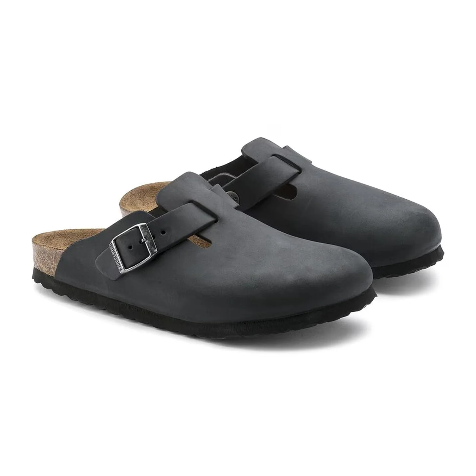 Birkenstock Boston Clog (Unisex) - Black Oiled Leather - Image 4