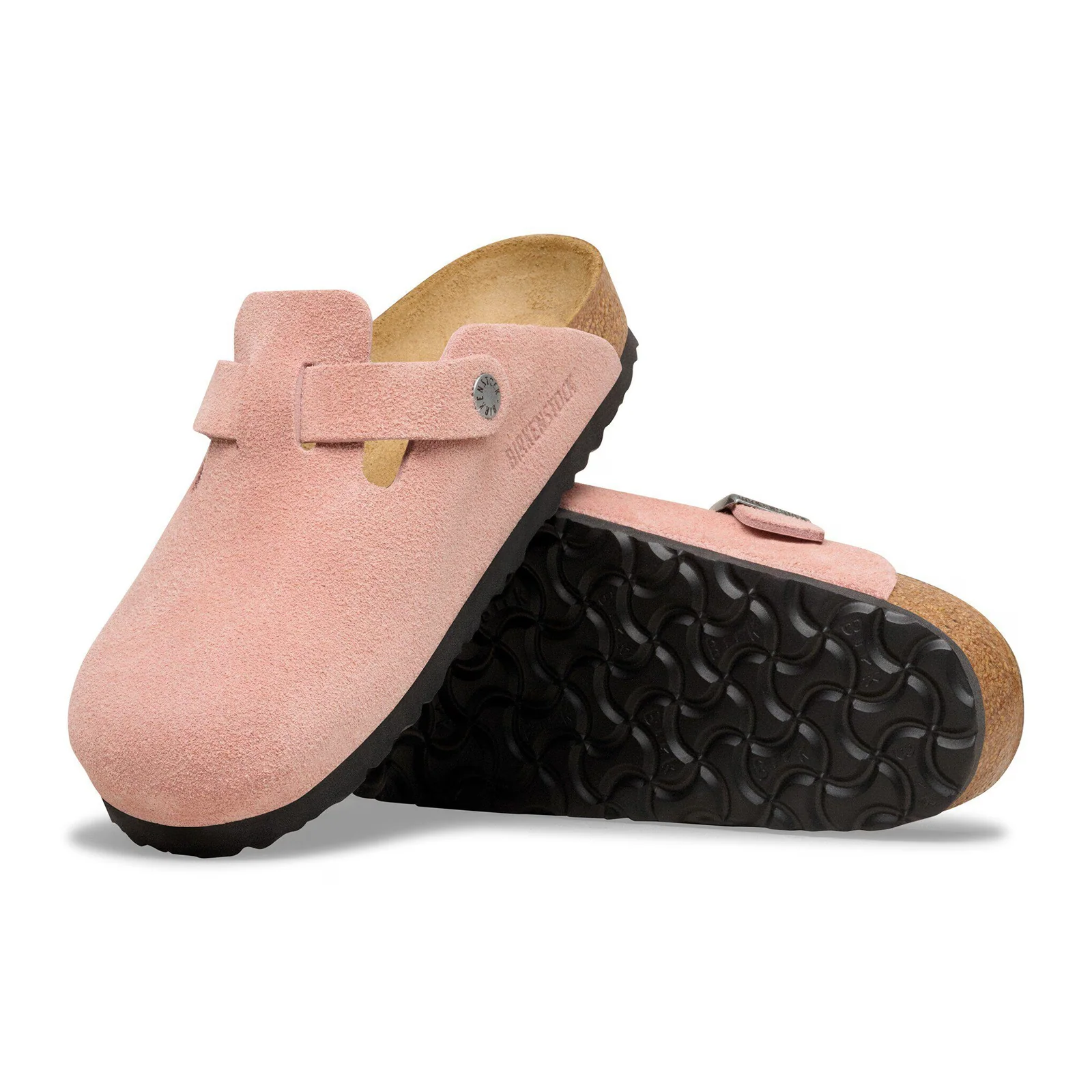 Birkenstock Boston Narrow Clog (Women) - Pink Clay Suede - Image 3