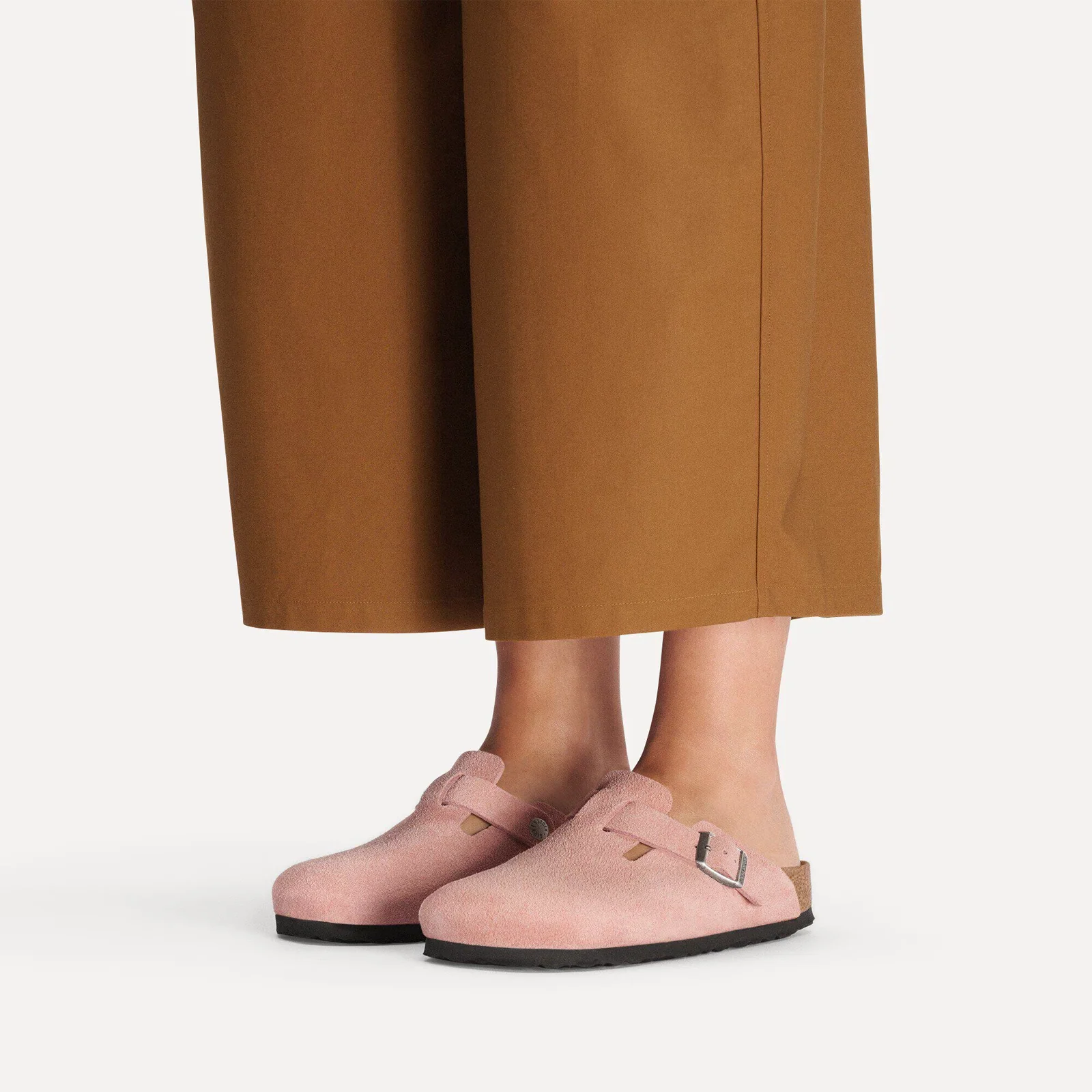 Birkenstock Boston Narrow Clog (Women) - Pink Clay Suede - Image 6