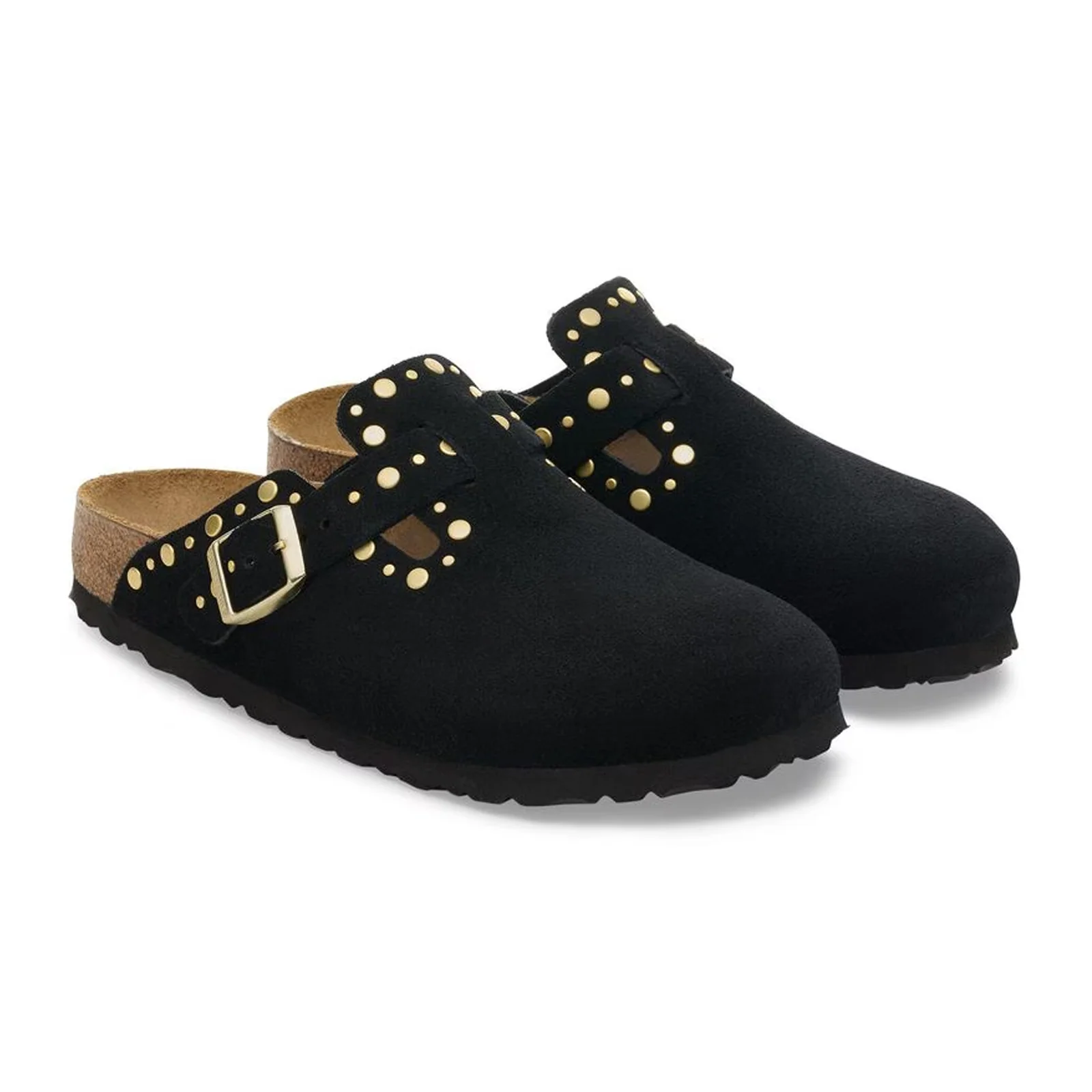 Birkenstock Boston Rivet Clog (Women) - Black Suede - Image 4
