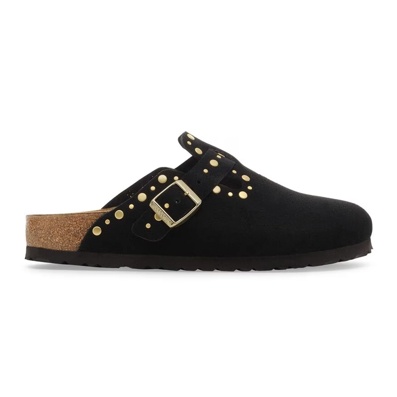 Birkenstock Boston Rivet Clog (Women) - Black Suede - Image 5