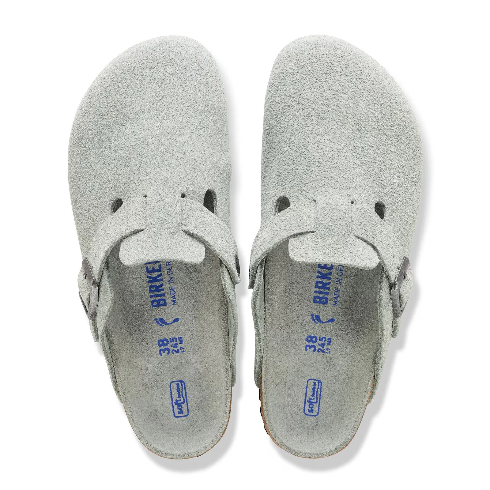 Birkenstock Boston Soft Footbed Clog (Men) - Pure Sage Suede - Image 2