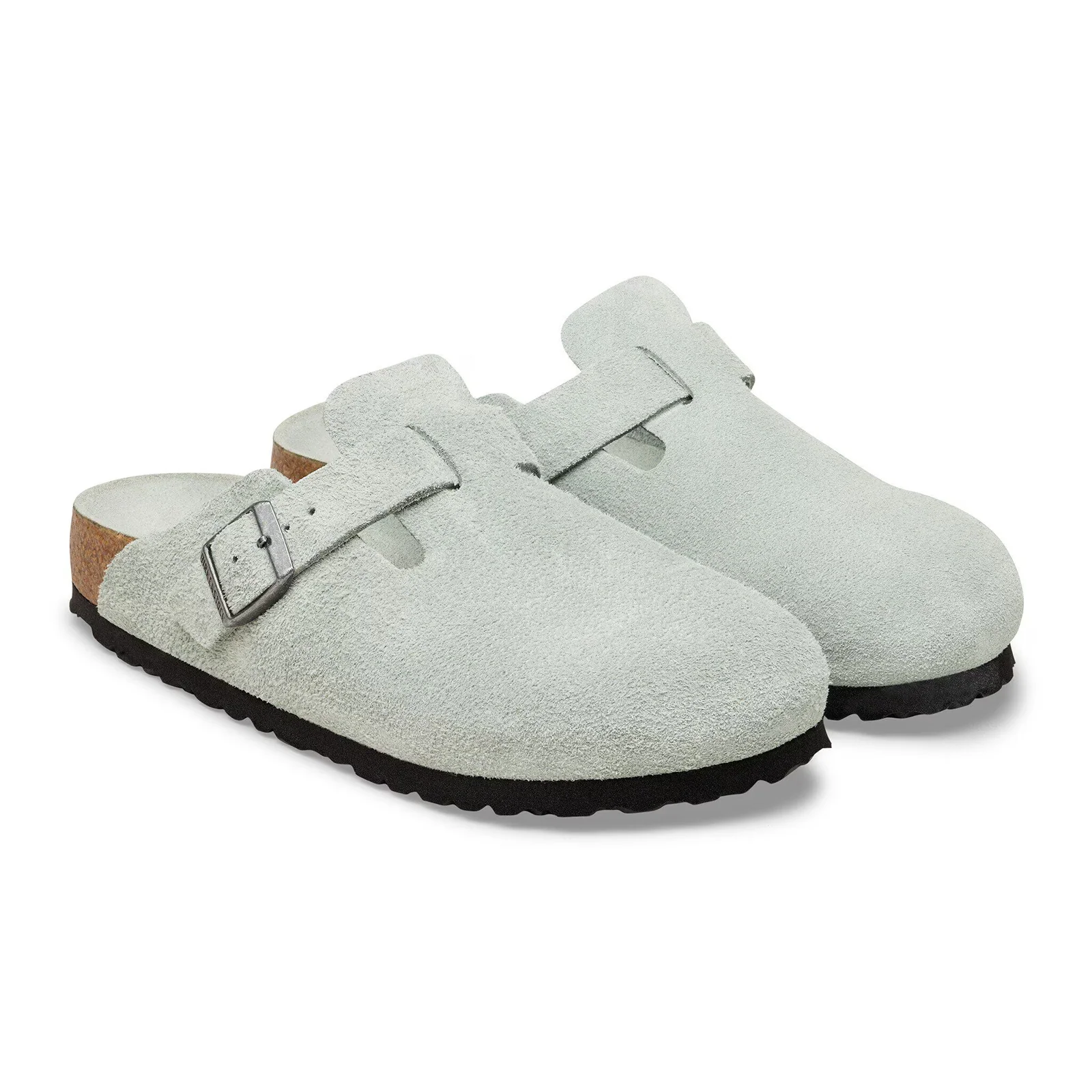 Birkenstock Boston Soft Footbed Clog (Men) - Pure Sage Suede - Image 4