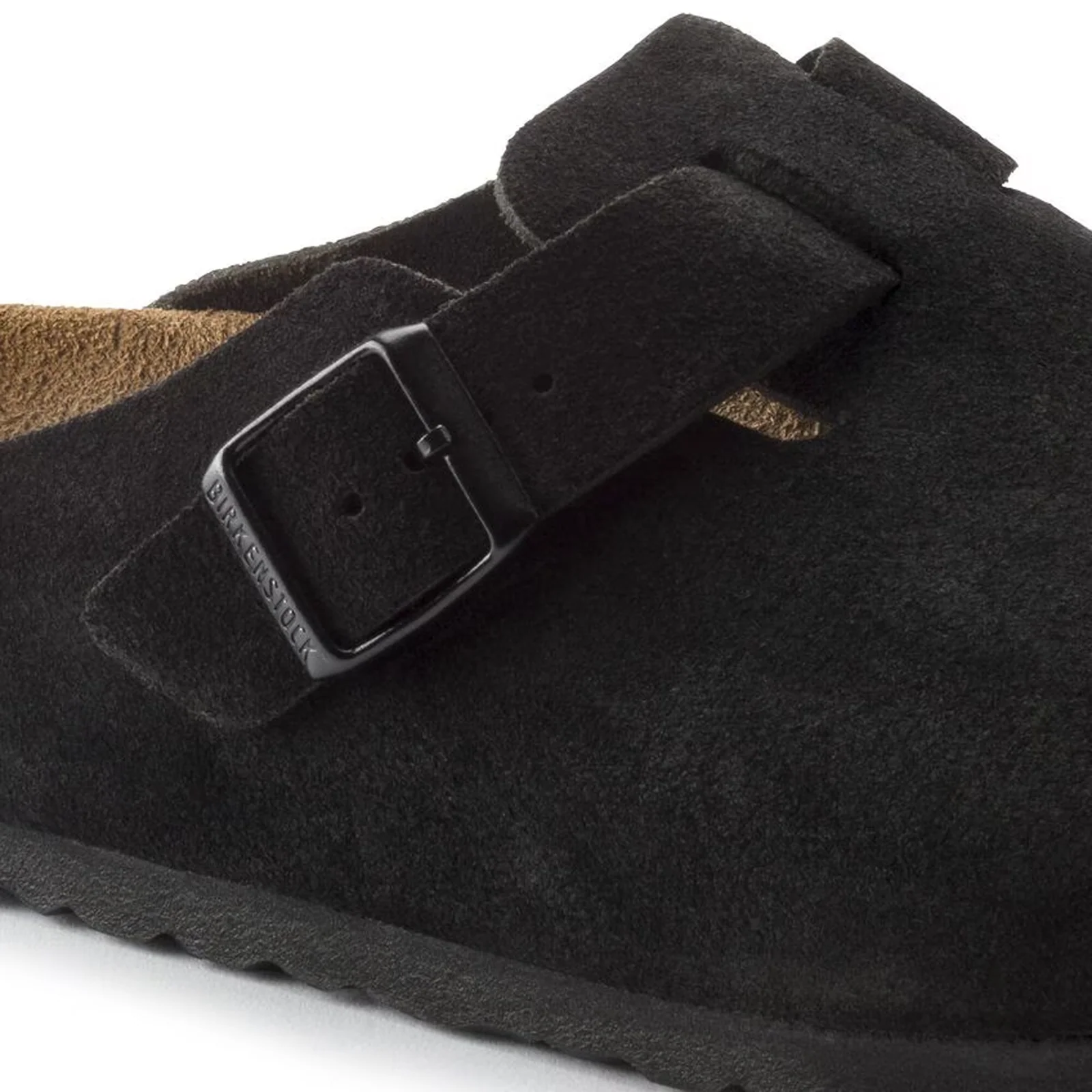 Birkenstock Boston Soft Footbed Clog (Unisex) - Black Suede - Image 5