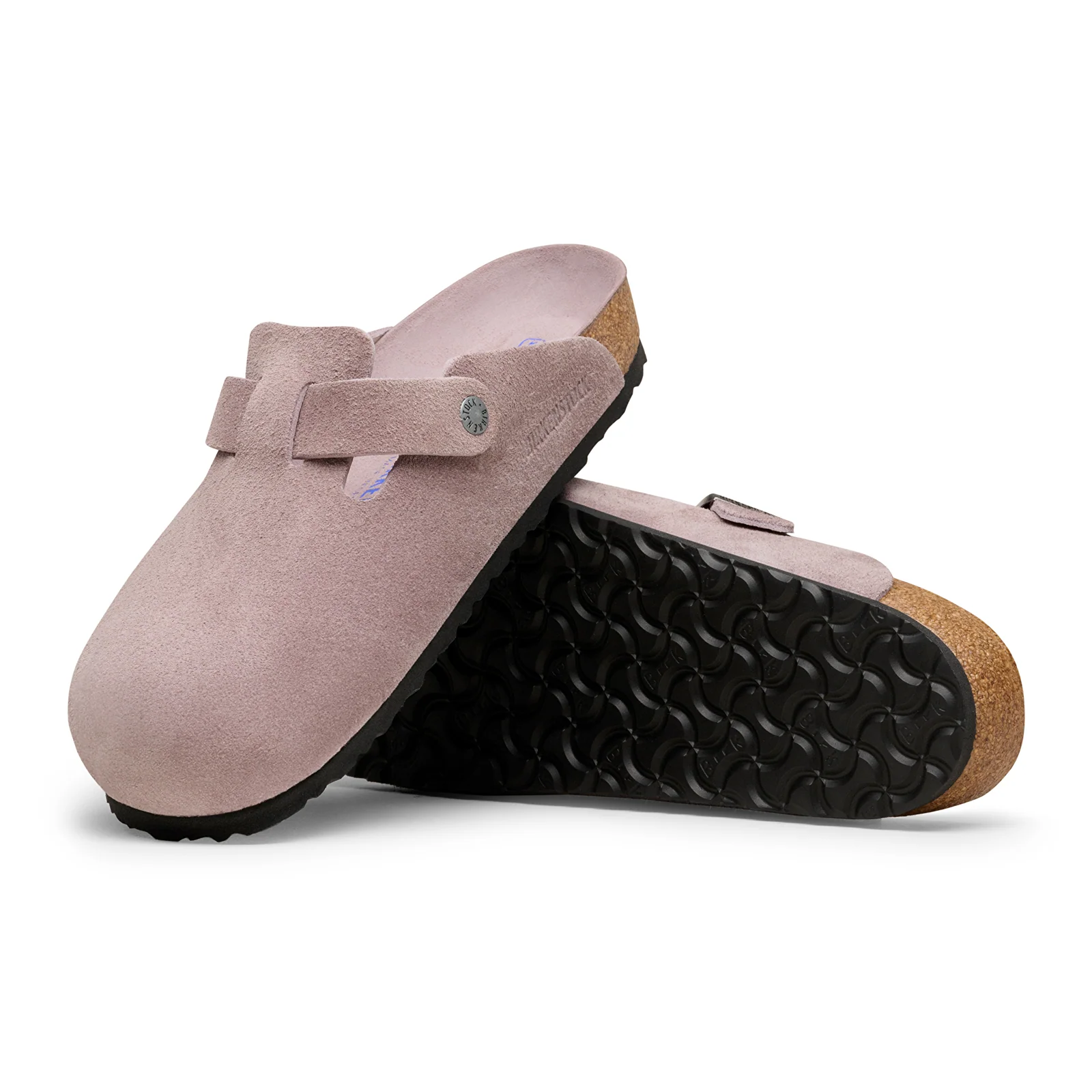 Birkenstock Boston Soft Footbed Clog (Women) - Faded Purple Suede - Image 3