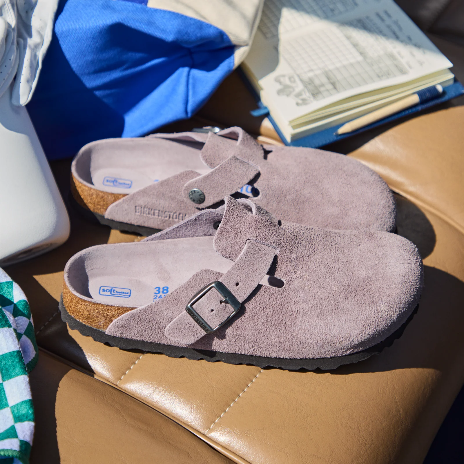 Birkenstock Boston Soft Footbed Clog (Women) - Faded Purple Suede - Image 9