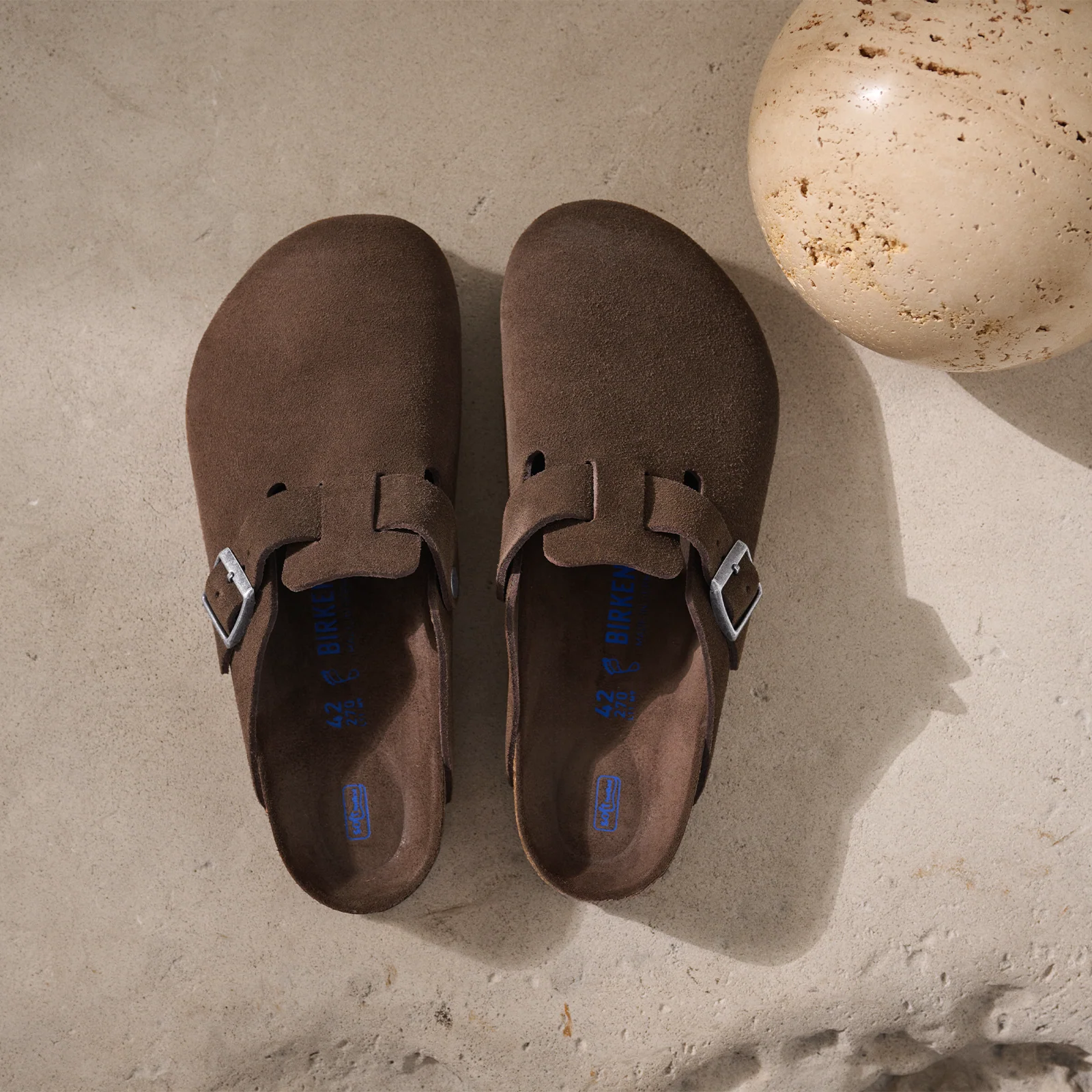 Birkenstock Boston Soft Footbed Narrow Clog (Women) - Carafe Suede - Image 9