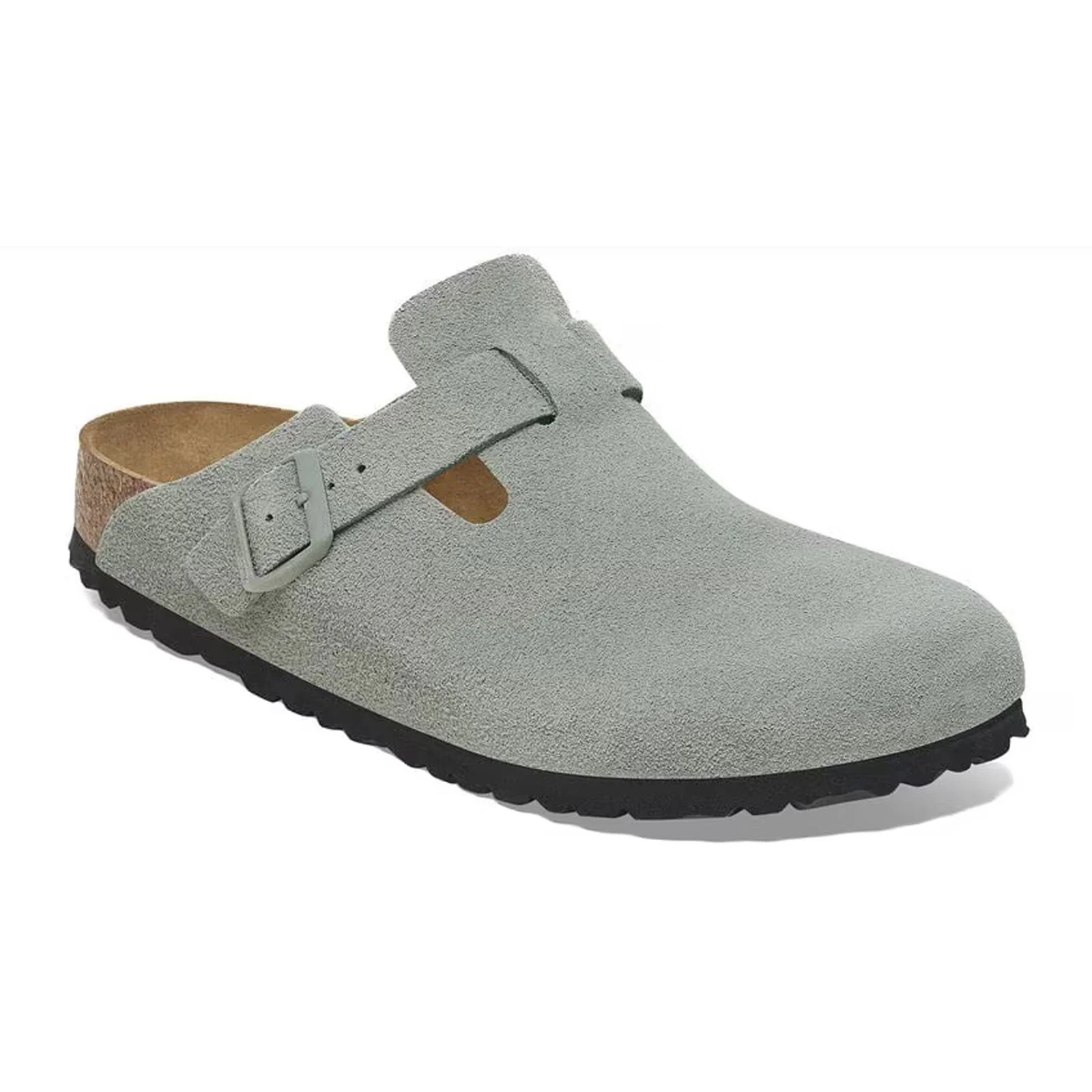 Birkenstock Boston Soft Footbed Narrow Clog (Women) - Pure Sage Suede