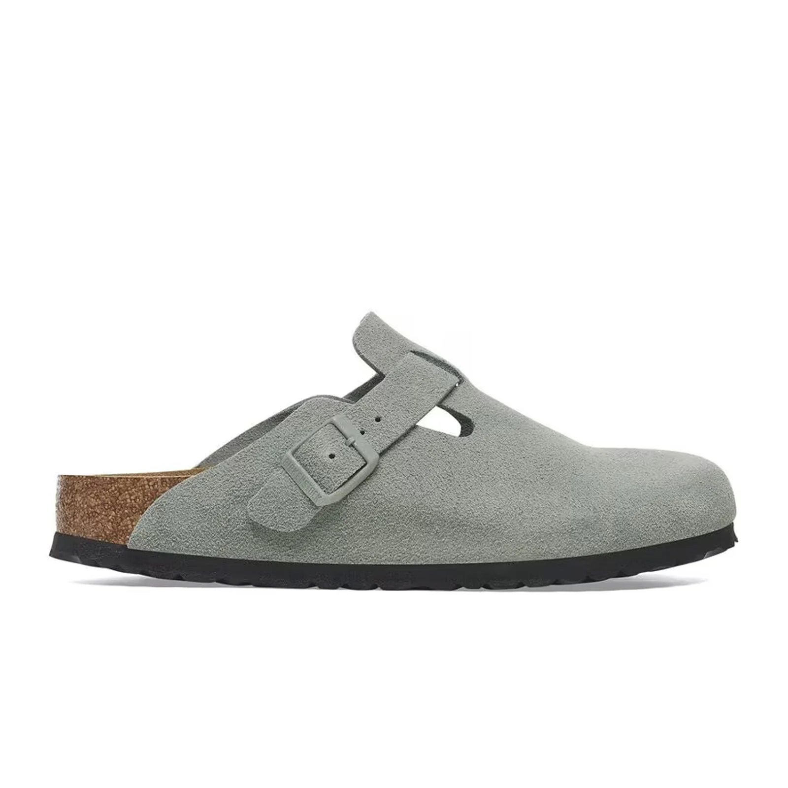 Birkenstock Boston Soft Footbed Narrow Clog (Women) - Pure Sage Suede - Image 5