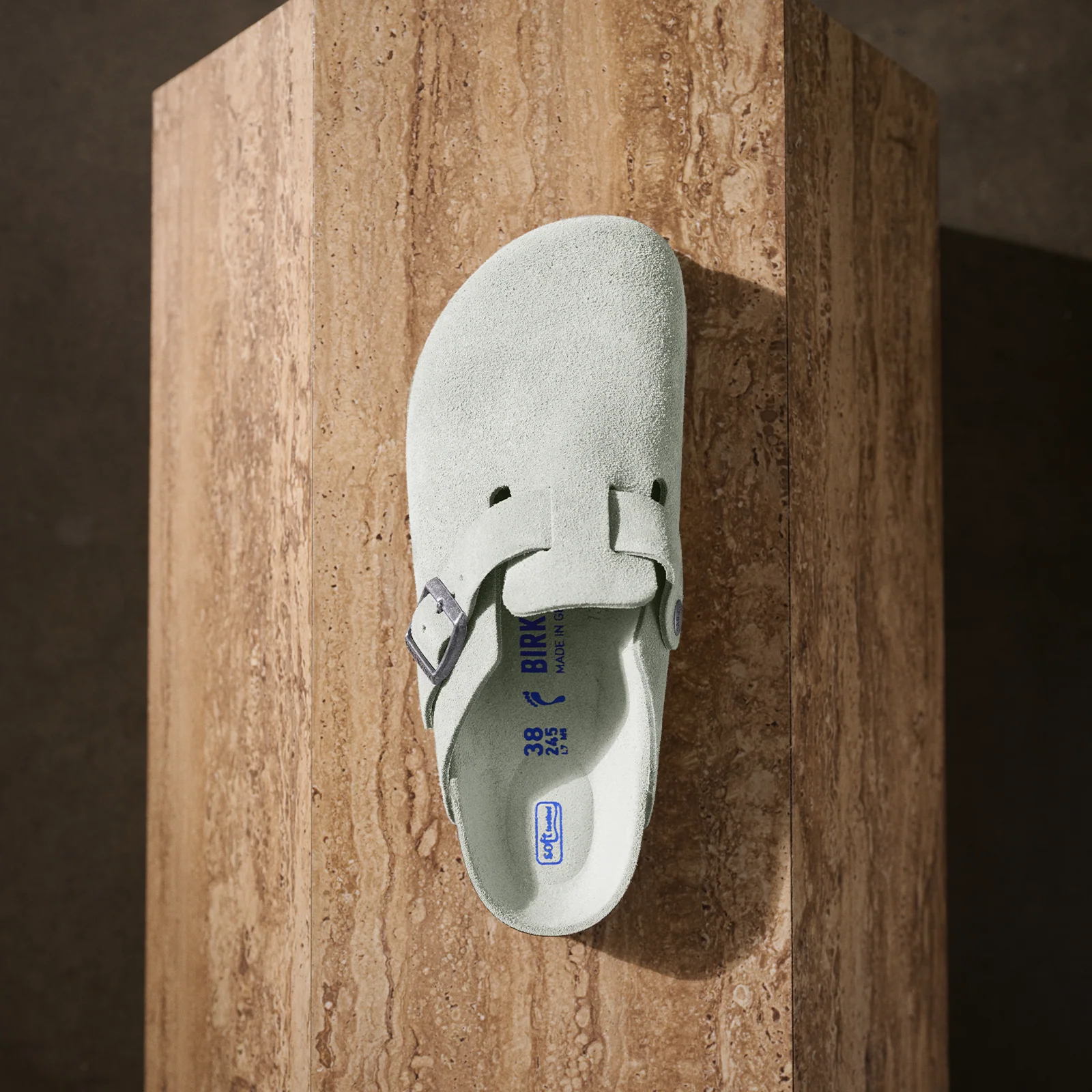 Birkenstock Boston Soft Footbed Narrow Clog (Women) - Pure Sage Suede - Image 10