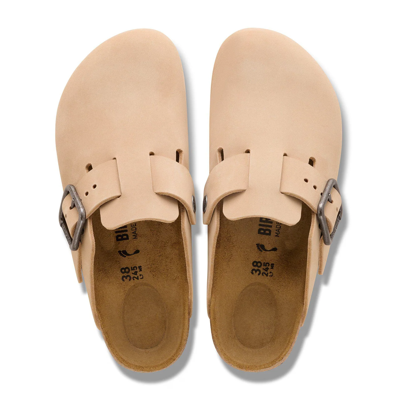 Birkenstock Boston Wire Buckle Clog (Men) - Sandcastle Nubuck - Image 2