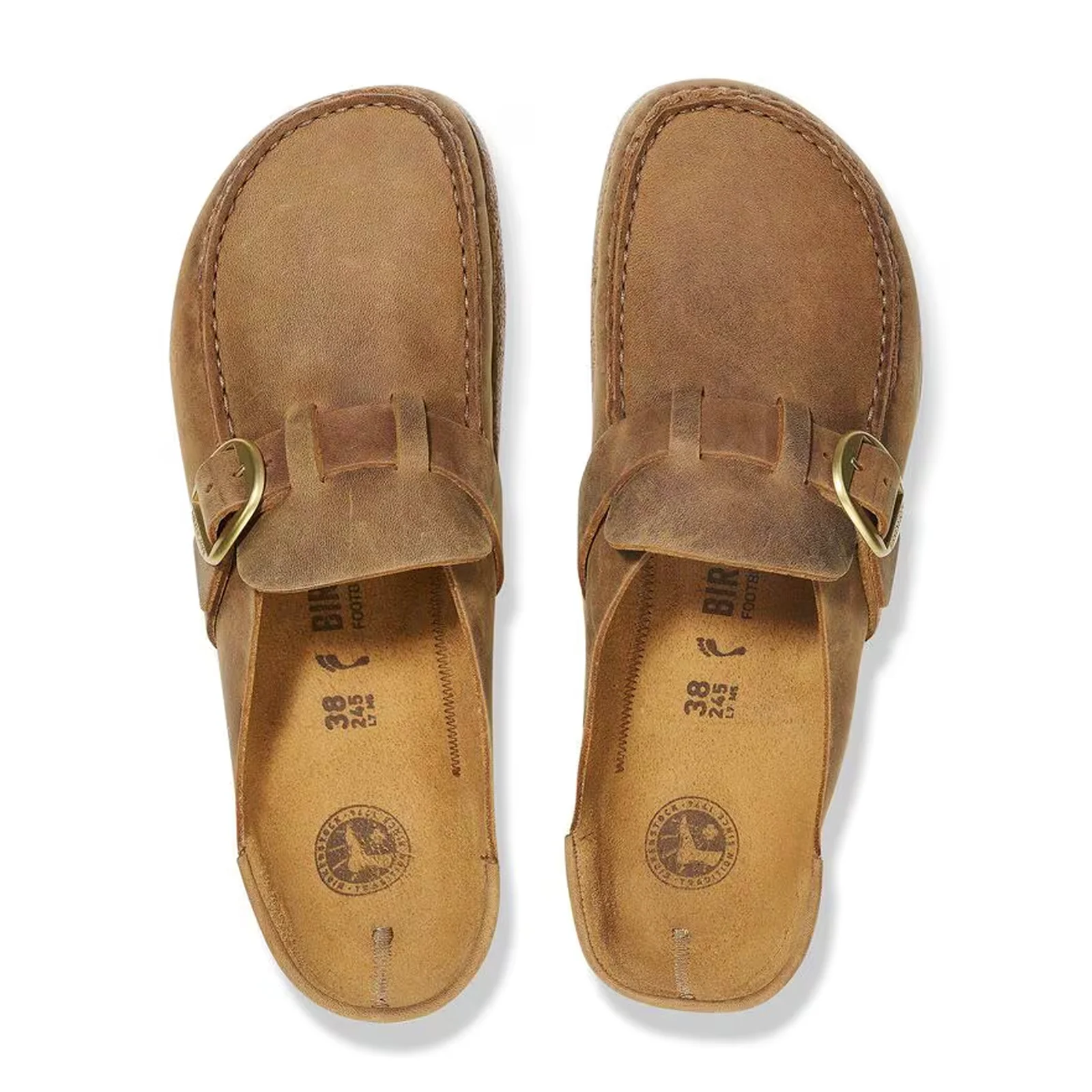 Birkenstock Buckley Clog (Women) - Cognac Oiled Leather - Image 2