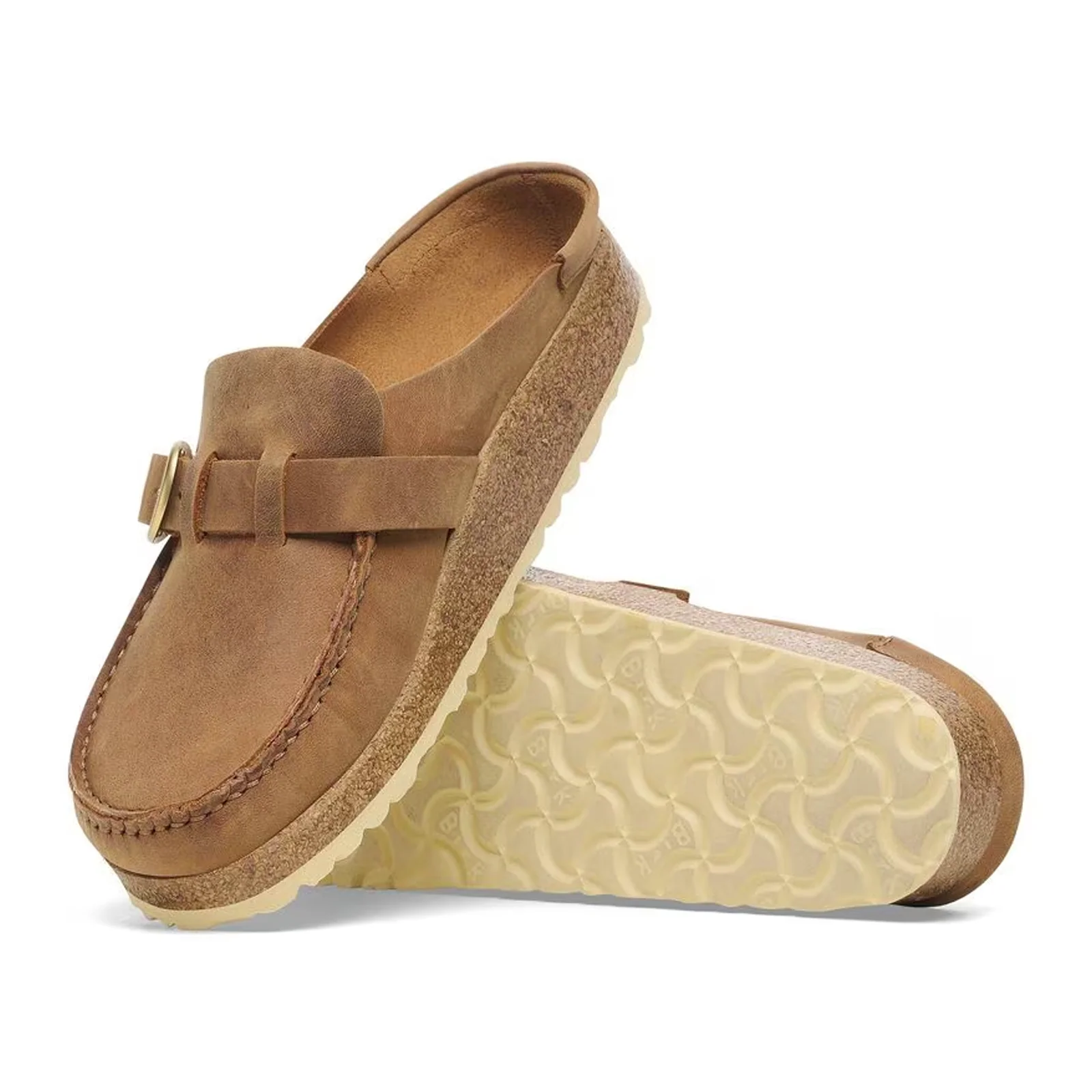 Birkenstock Buckley Clog (Women) - Cognac Oiled Leather - Image 3