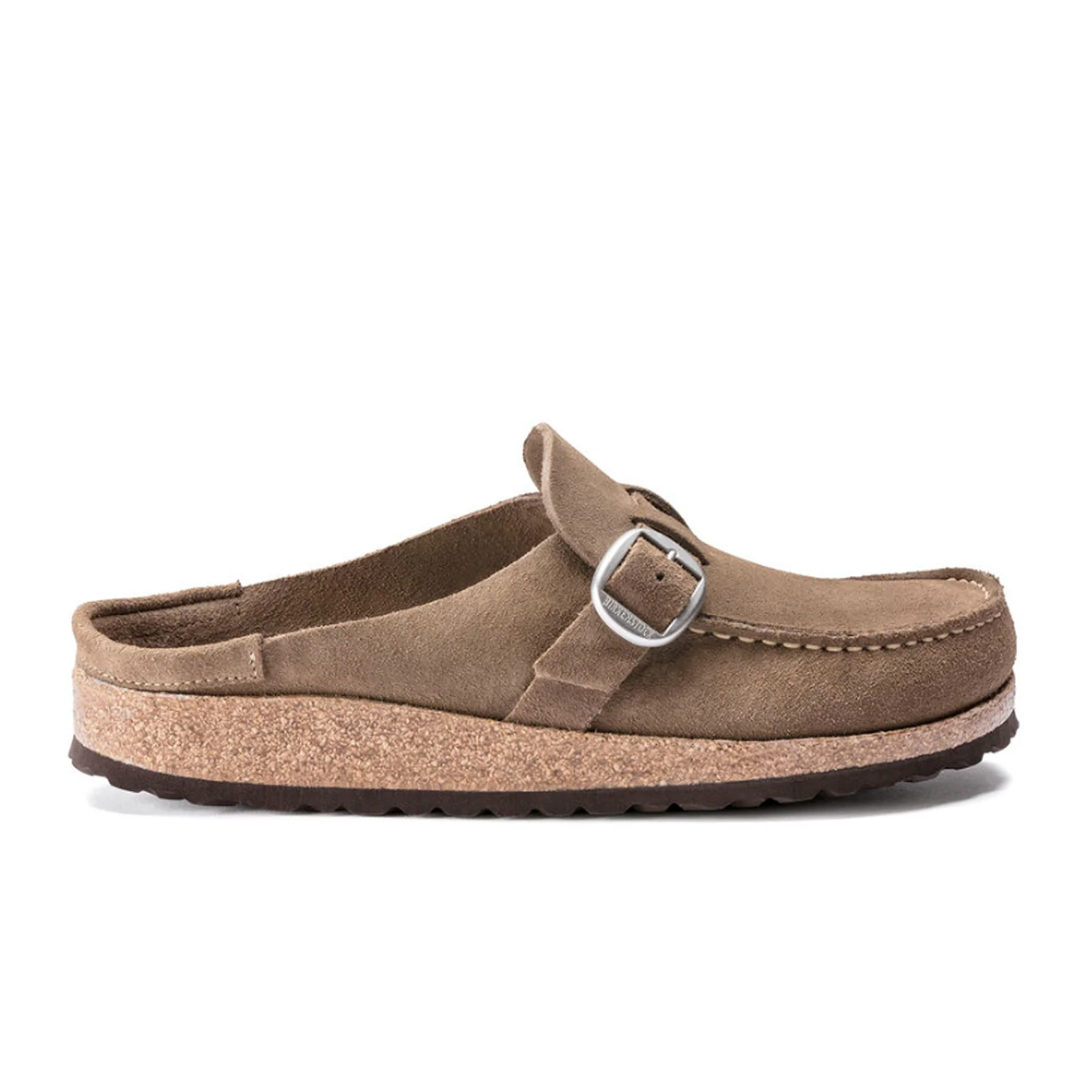 Birkenstock Buckley Clog (Women) - Gray Taupe Suede - Image 4