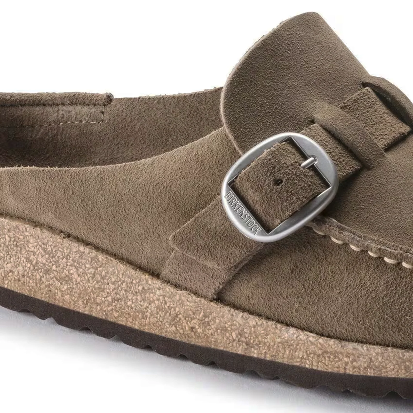 Birkenstock Buckley Narrow Clog (Women) - Gray Taupe Suede - Image 5