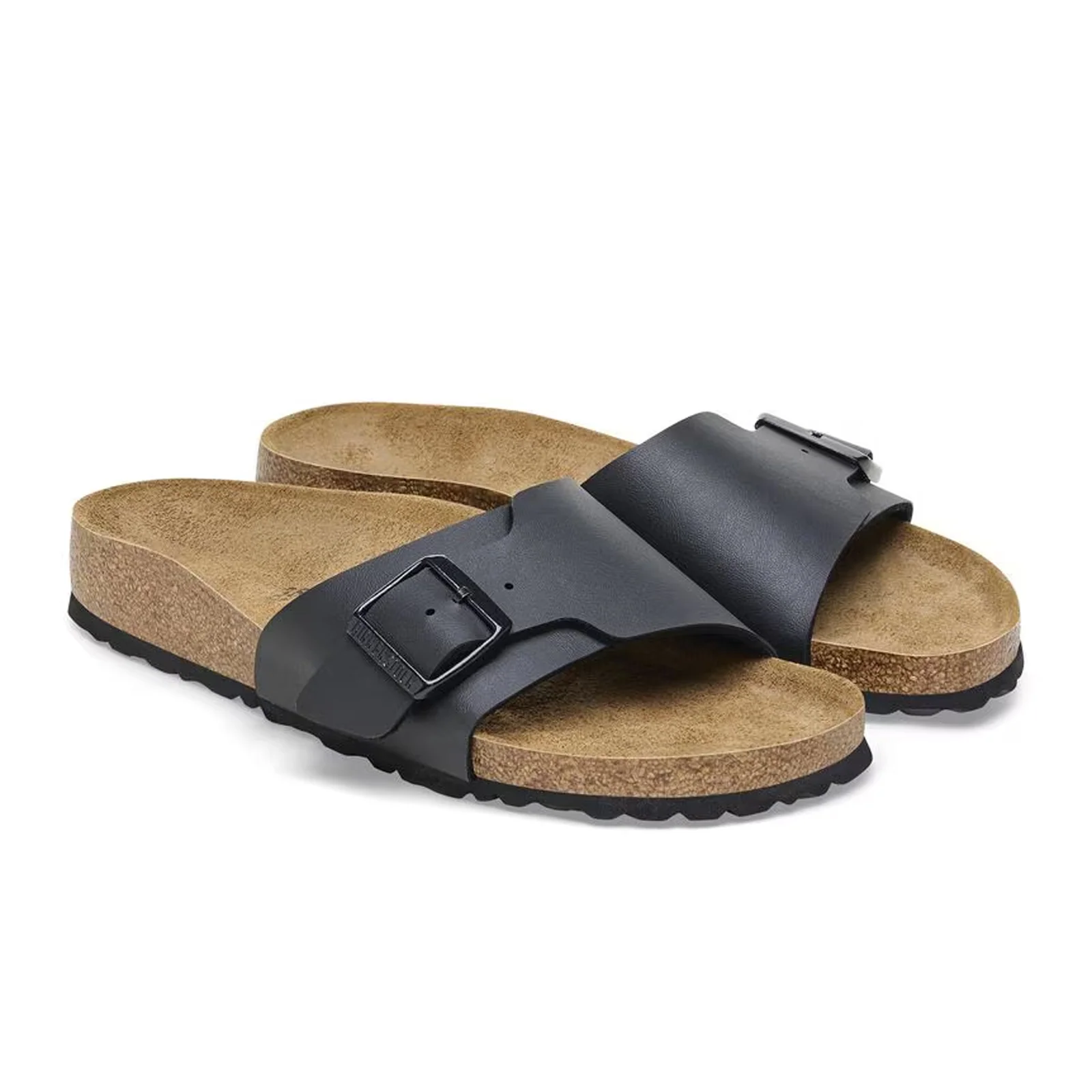 Birkenstock Catalina Narrow Slide Sandal (Women) - Black Birko-Flor - Image 4