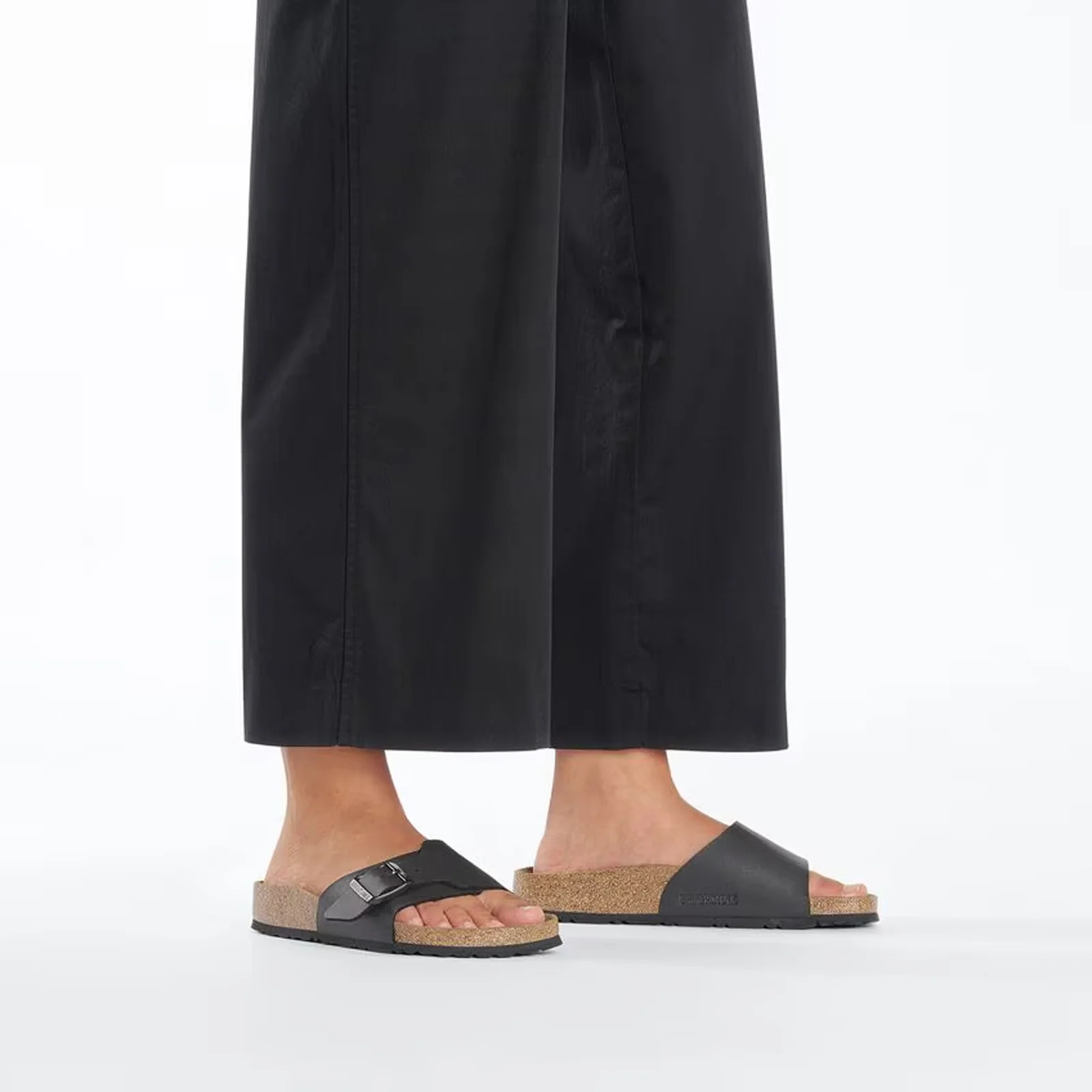 Birkenstock Catalina Narrow Slide Sandal (Women) - Black Birko-Flor - Image 6
