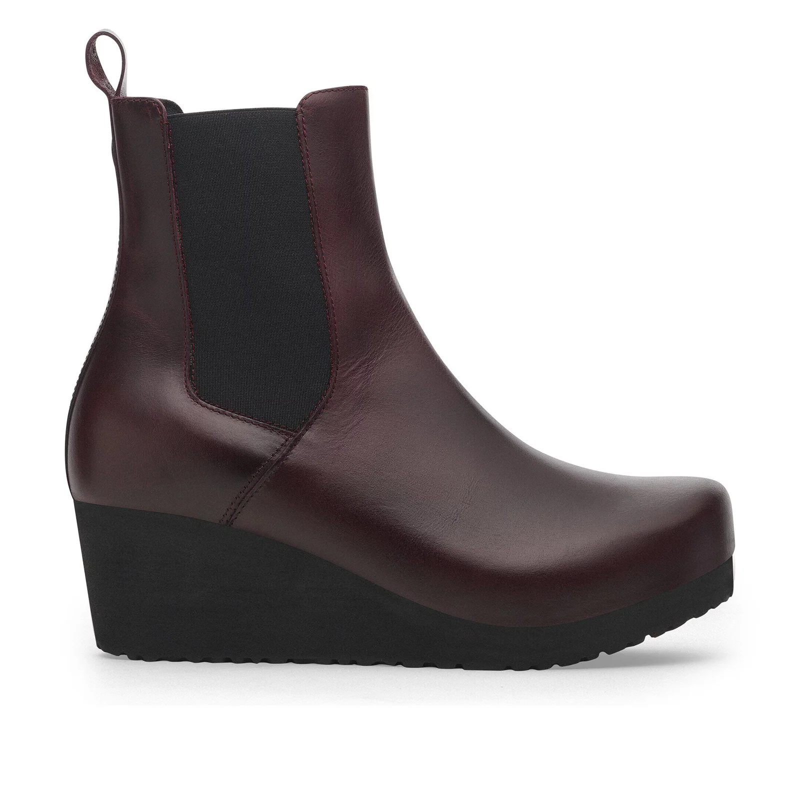 Birkenstock Ebba Narrow Chelsea Wedge Boot (Women) - Zinfandel Leather