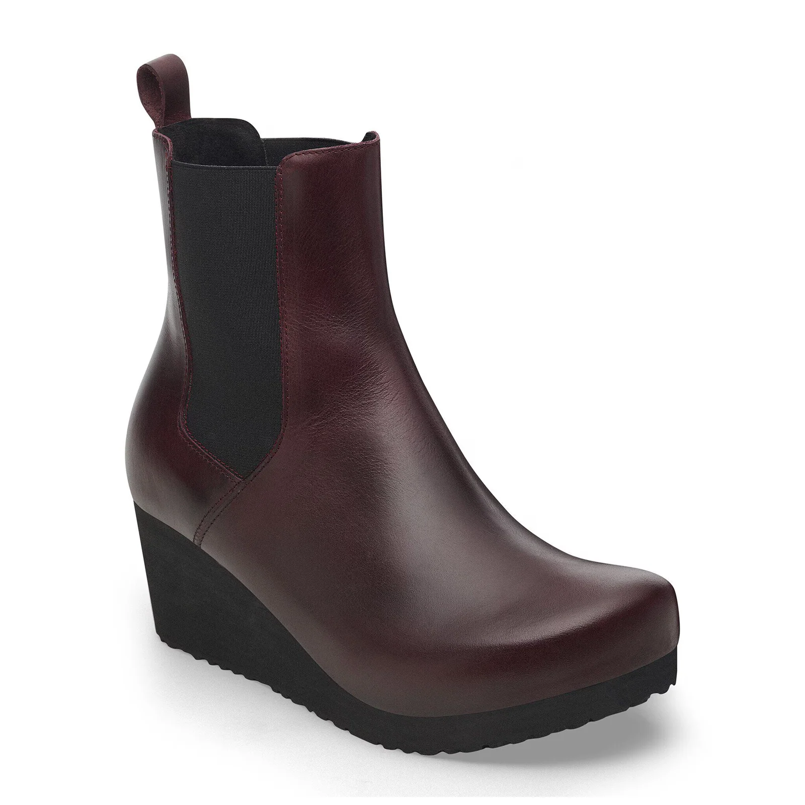 Birkenstock Ebba Narrow Chelsea Wedge Boot (Women) - Zinfandel Leather - Image 2