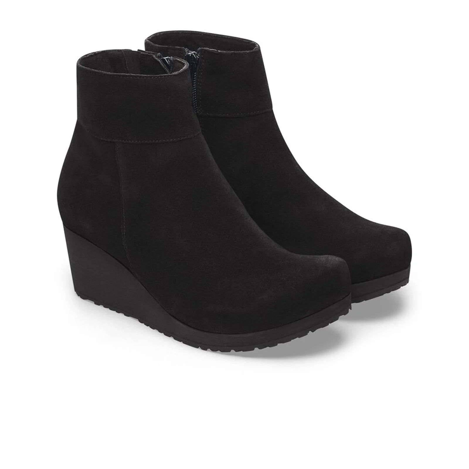 Birkenstock Ebba Narrow Wedge Boot (Women) - Black Suede - Image 4
