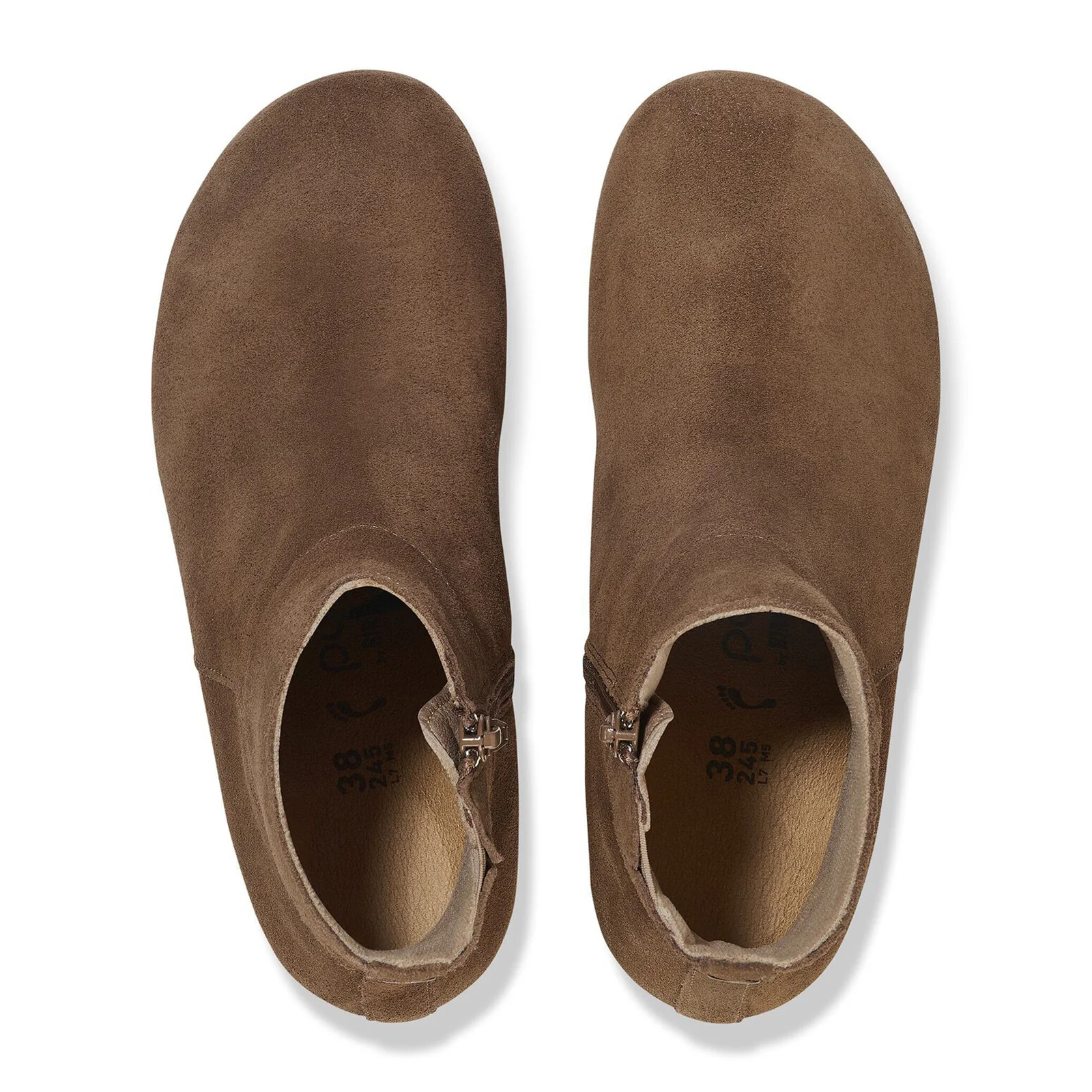Birkenstock Ebba Narrow Wedge Boot (Women) - Dark Tea Suede - Image 2