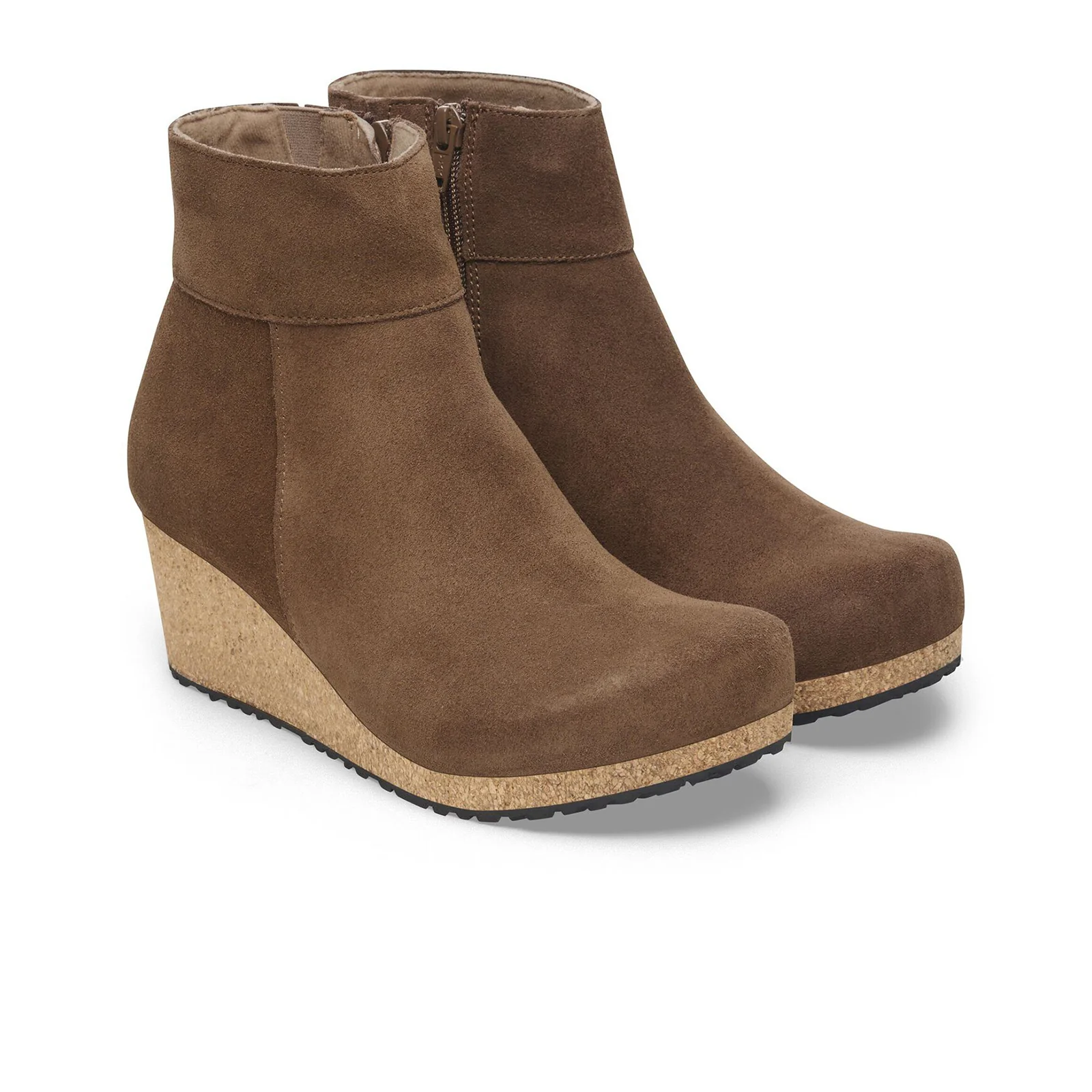 Birkenstock Ebba Narrow Wedge Boot (Women) - Dark Tea Suede - Image 3