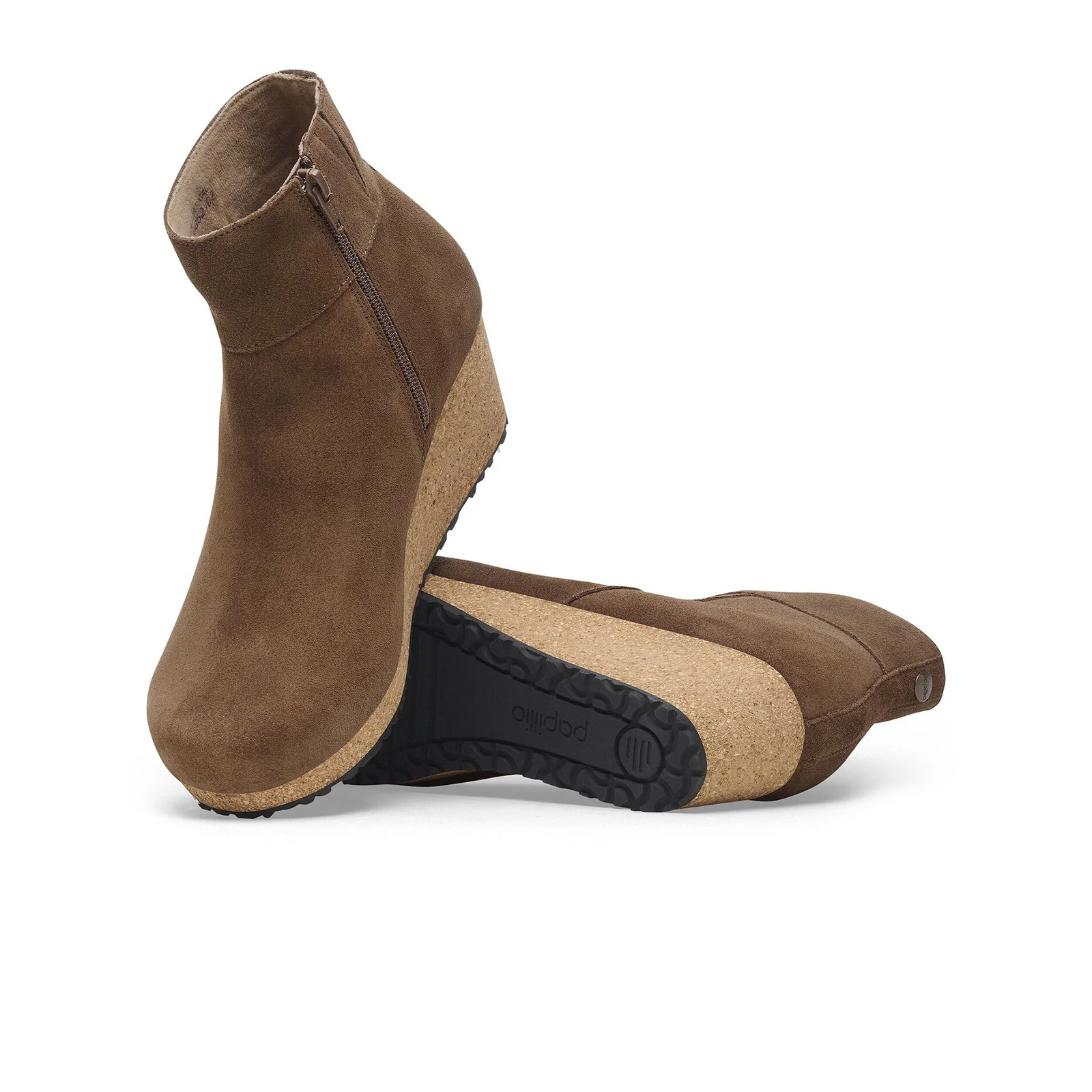 Birkenstock Ebba Narrow Wedge Boot (Women) - Dark Tea Suede - Image 4