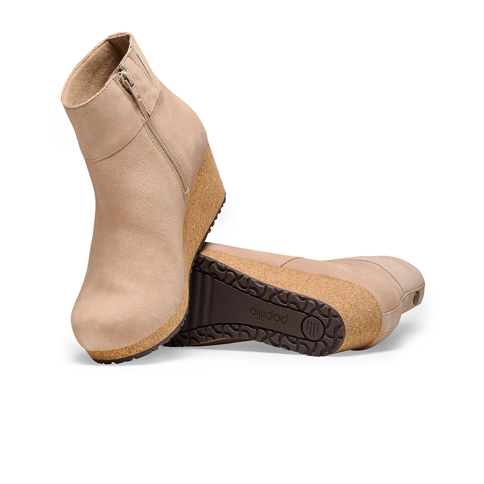 Birkenstock Ebba Narrow Wedge Boot (Women) - Warm Sand Suede - Image 2