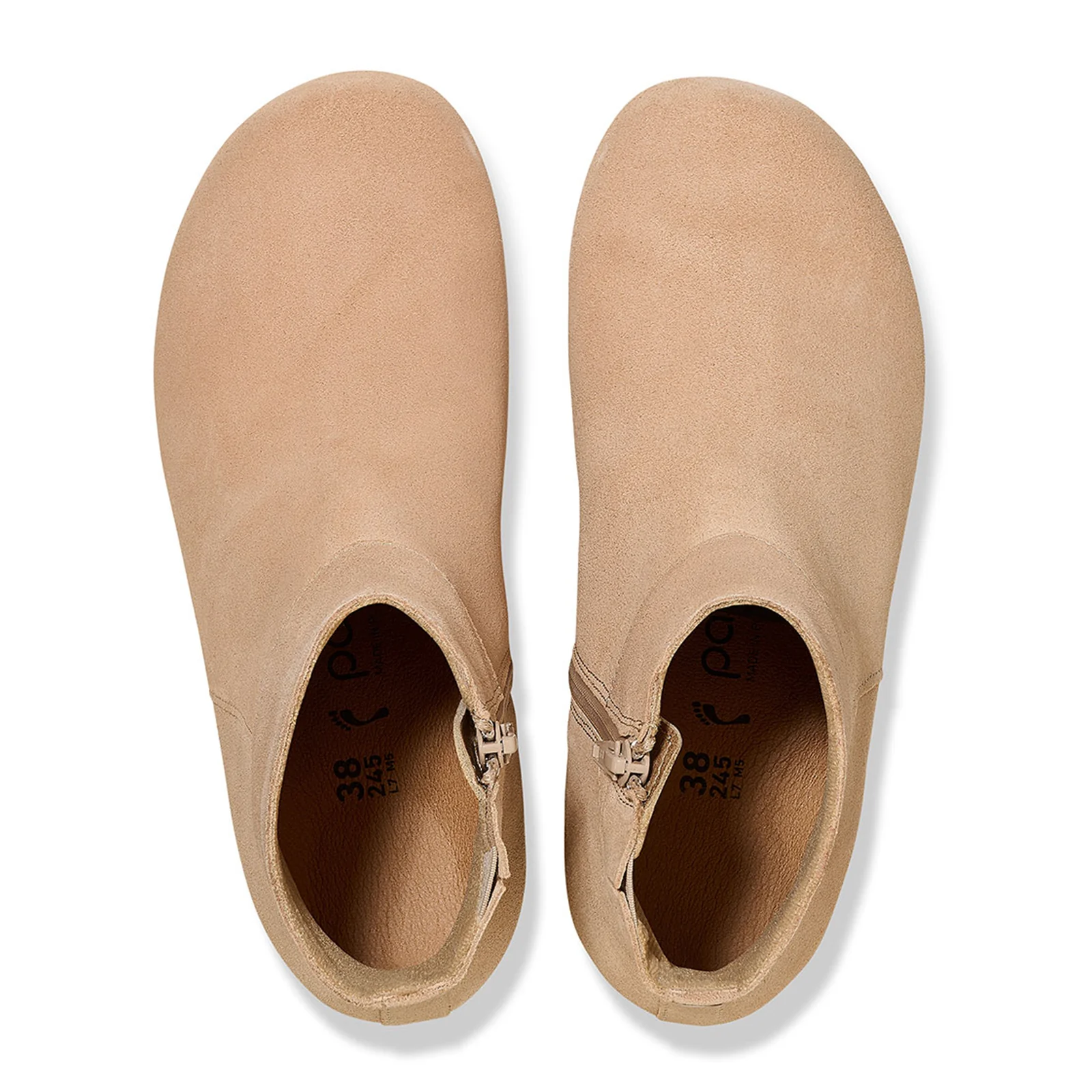 Birkenstock Ebba Narrow Wedge Boot (Women) - Warm Sand Suede - Image 3