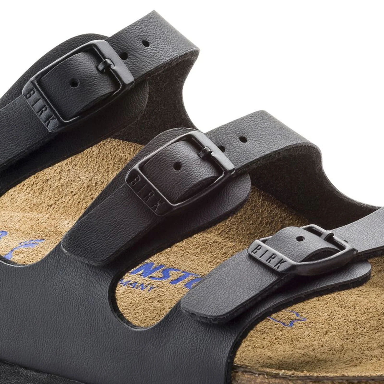 Birkenstock Florida Soft Footbed Narrow Slide Sandal (Women) - Black Birko-Flor - Image 5