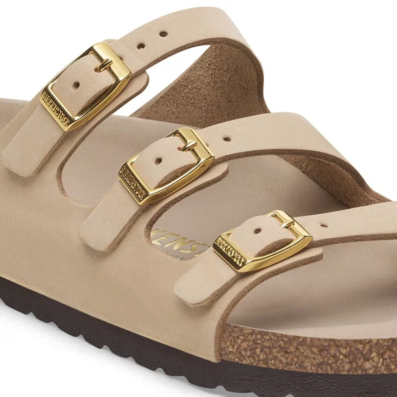 Birkenstock Florida Hex Slide Sandal (Women) - Sandcastle Nubuck - Image 5