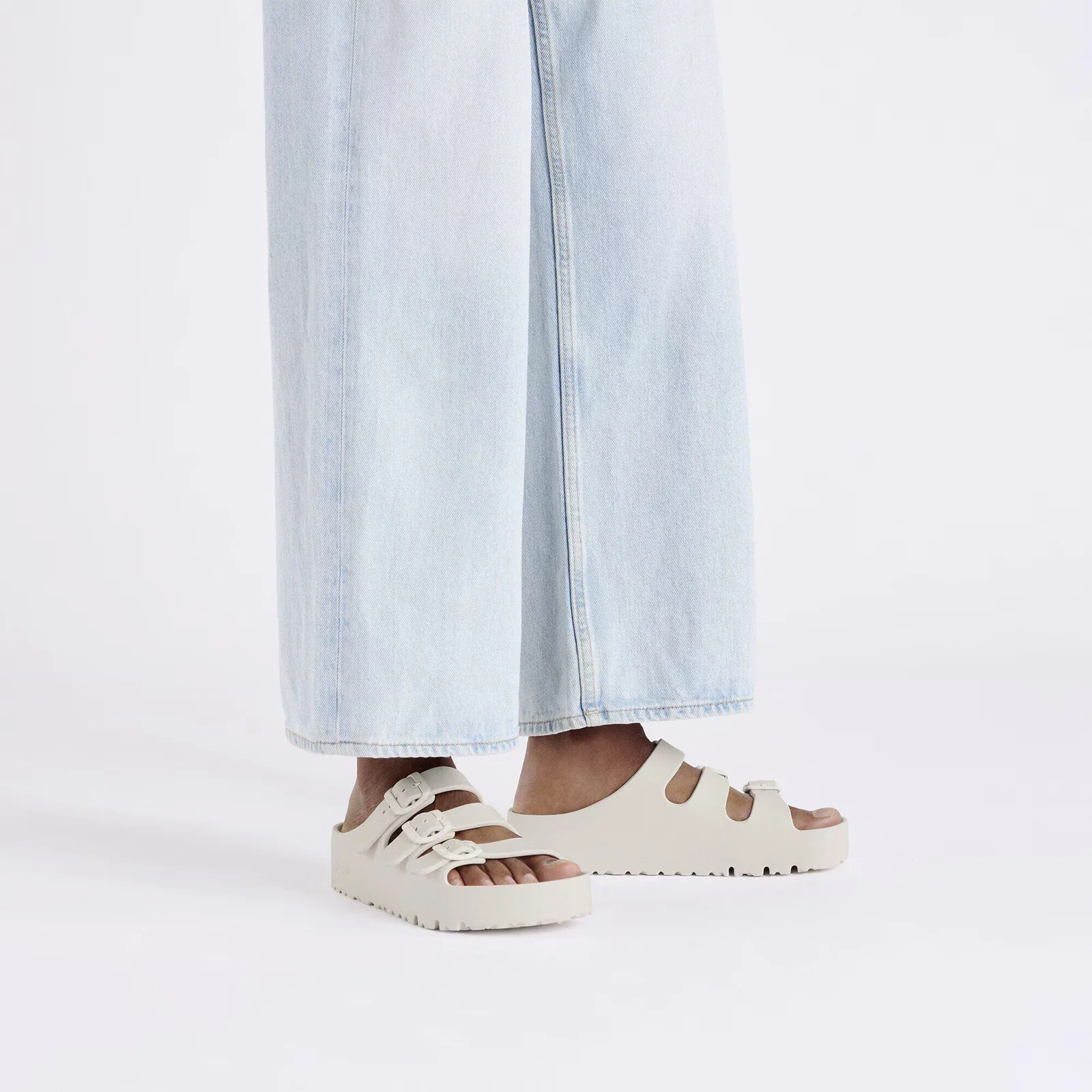 Birkenstock Florida III Flex Platform EVA Slide Sandal (Women) - Eggshell - Image 6