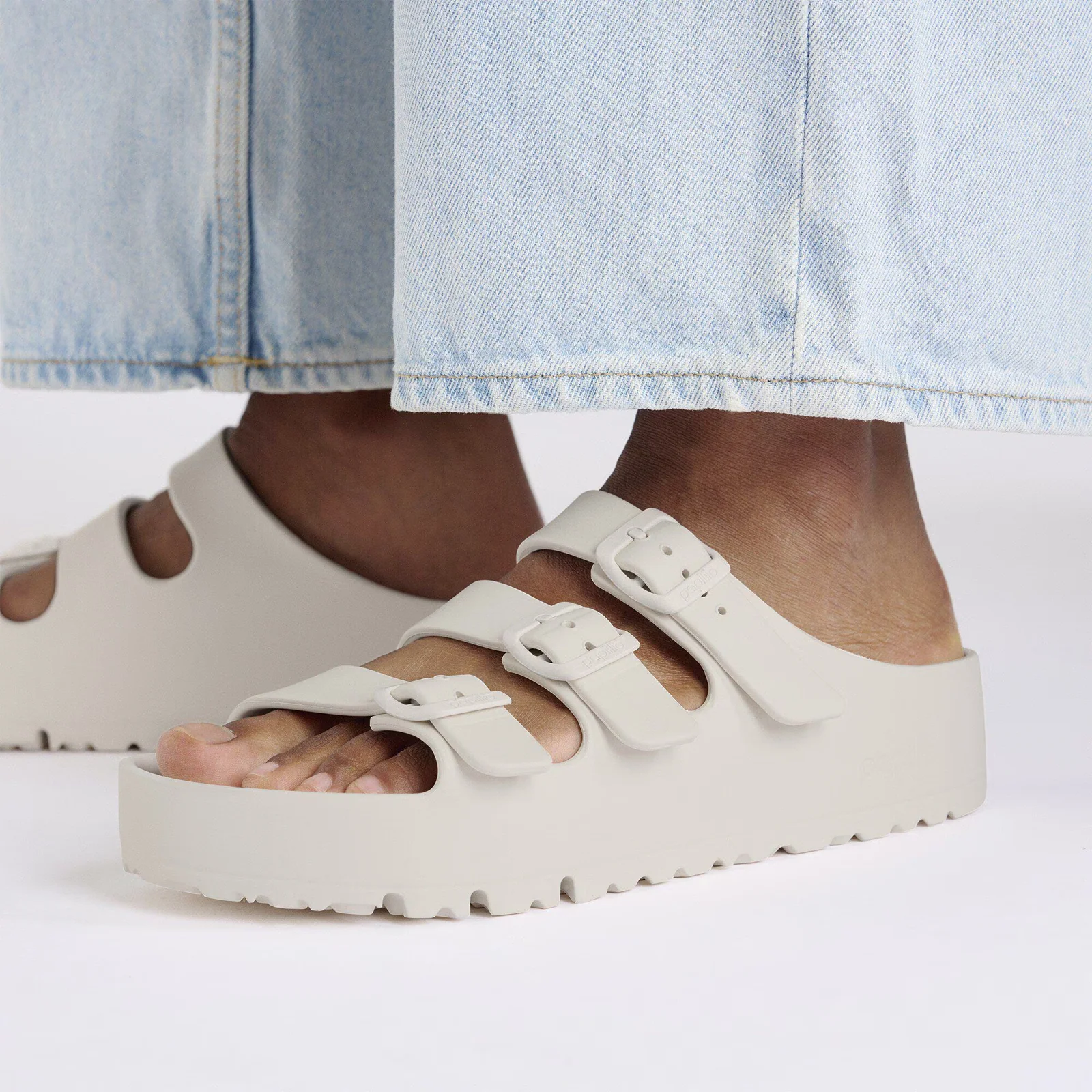 Birkenstock Florida III Flex Platform EVA Slide Sandal (Women) - Eggshell - Image 7