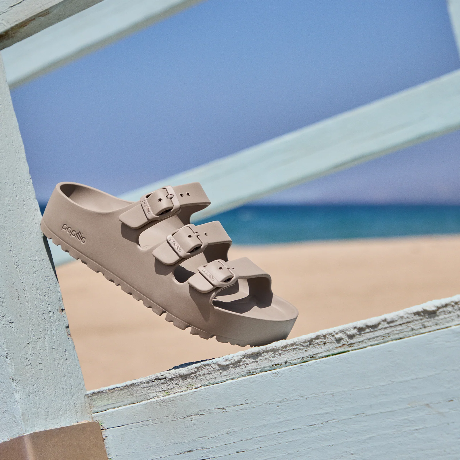 Birkenstock Florida III Flex Platform EVA Slide Sandal (Women) - Gray Taupe - Image 9