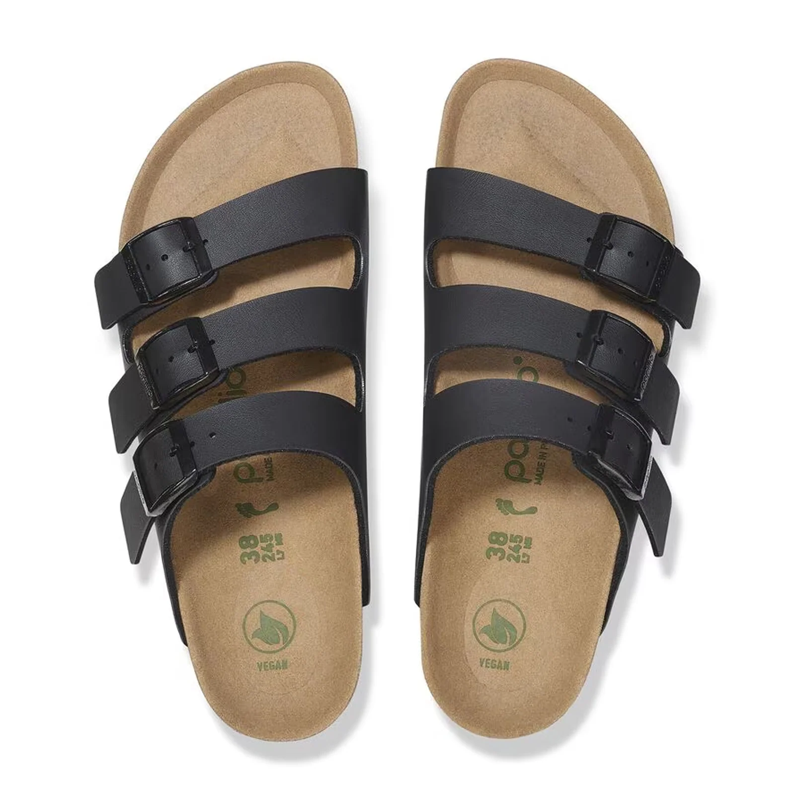Birkenstock Florida III Vegan Platform Slide Sandal (Women) - Black Birko-Flor - Image 2