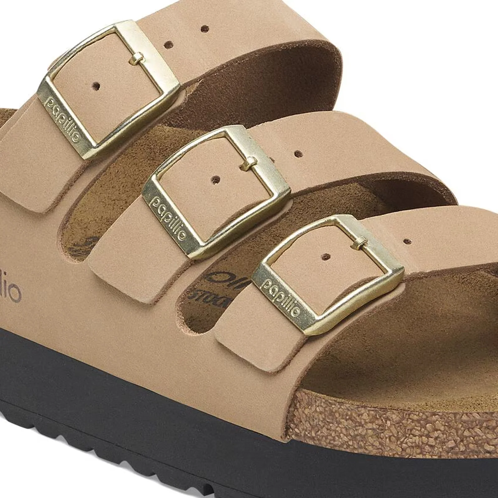 Birkenstock Florida III Platform Slide Sandal (Women) - Sandcastle Nubuck - Image 5