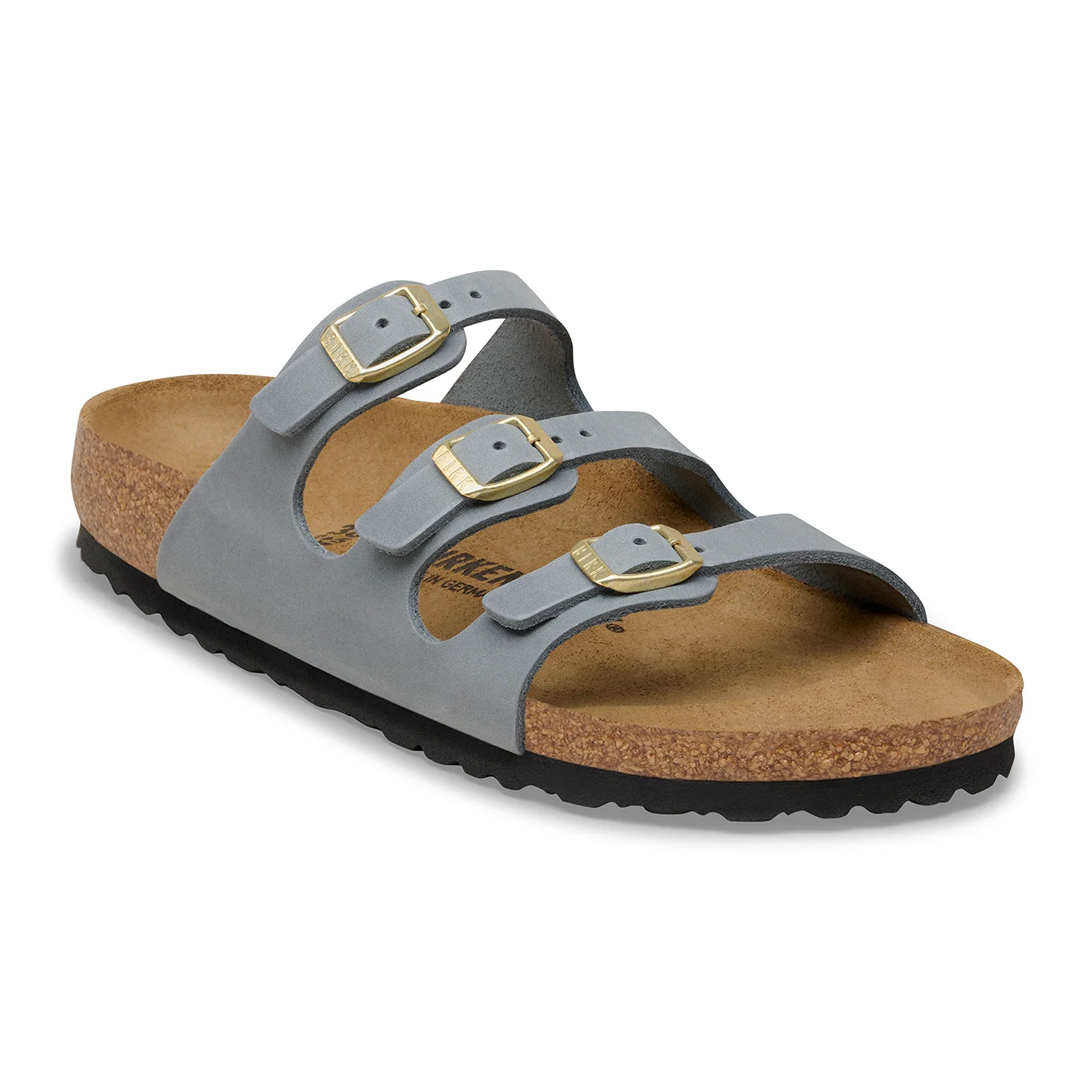 Birkenstock Florida Slide Sandal (Women) - Basalt Gray Oiled Leather