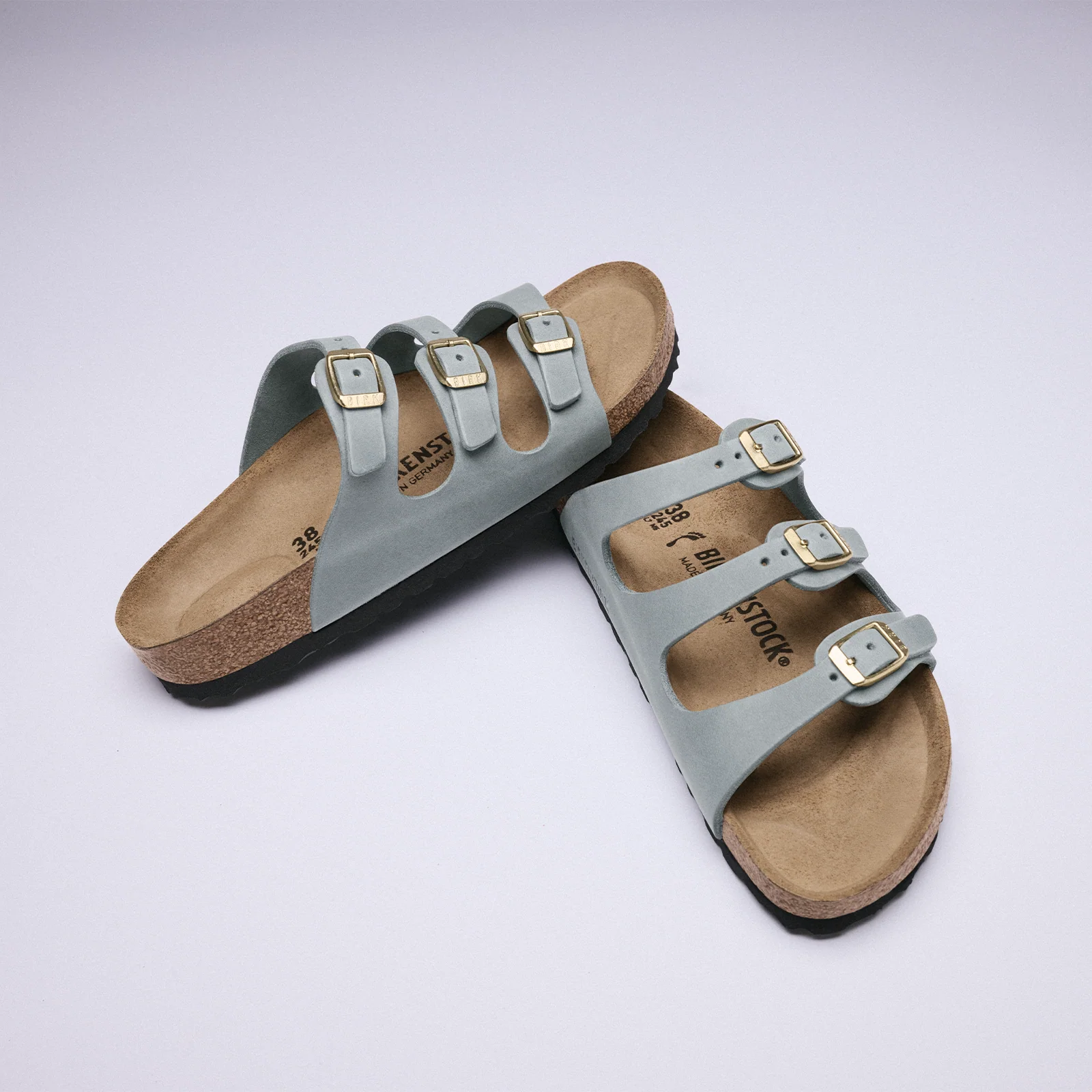Birkenstock Florida Slide Sandal (Women) - Basalt Gray Oiled Leather - Image 5