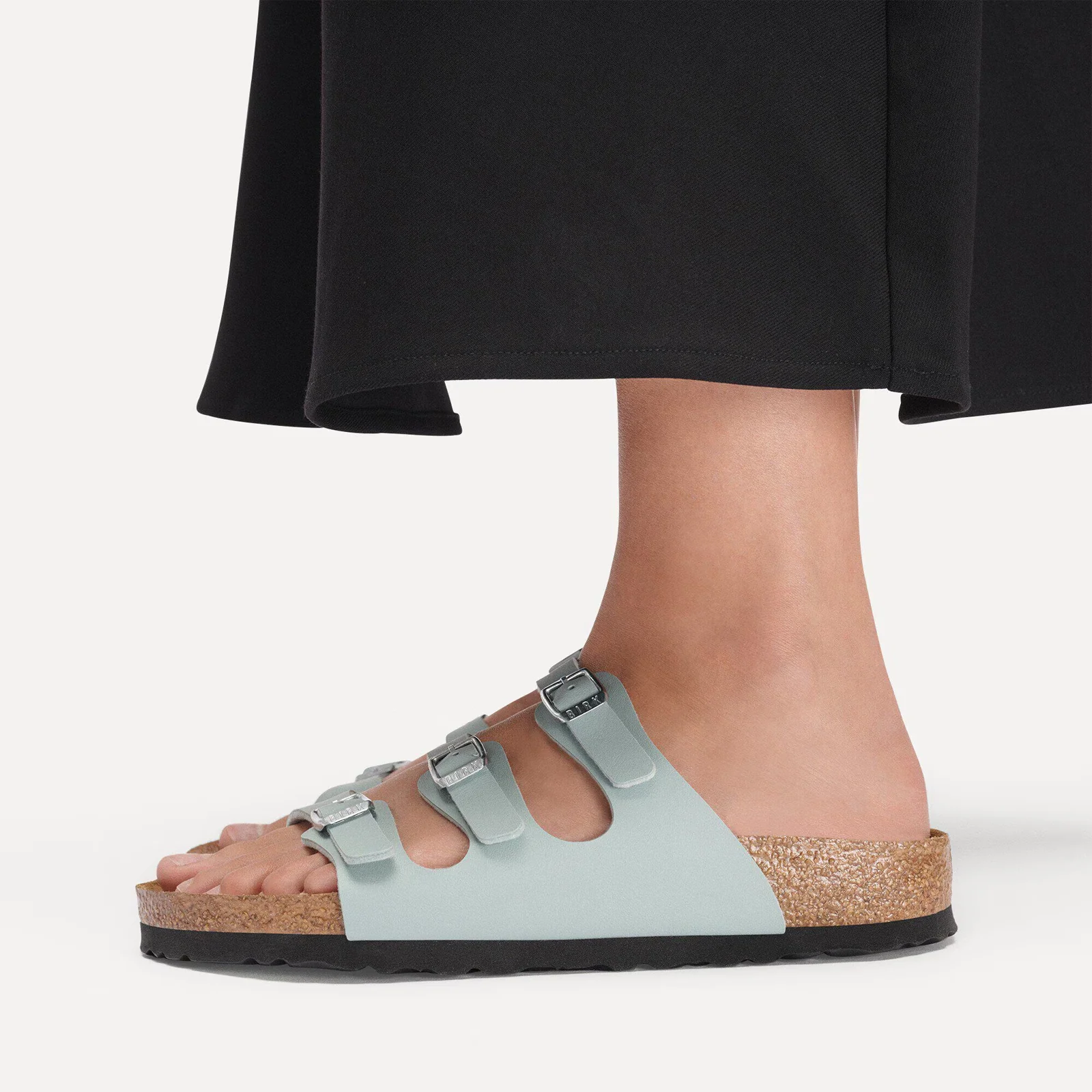Birkenstock Florida Slide Sandal (Women) - Flowers Pure Sage Birko-Flor - Image 7