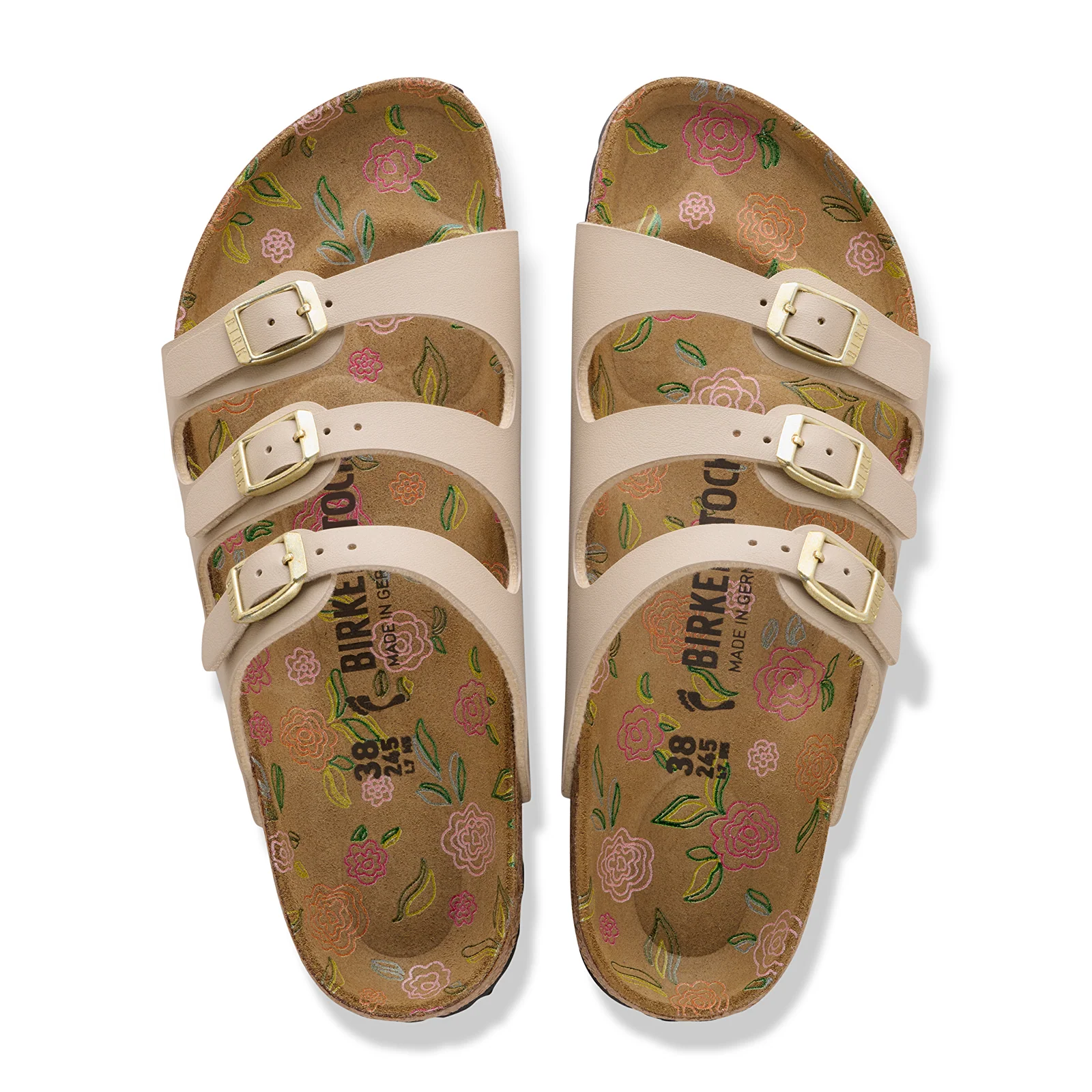 Birkenstock Florida Slide Sandal (Women) - Flowers Sandcastle Birko-Flor - Image 2