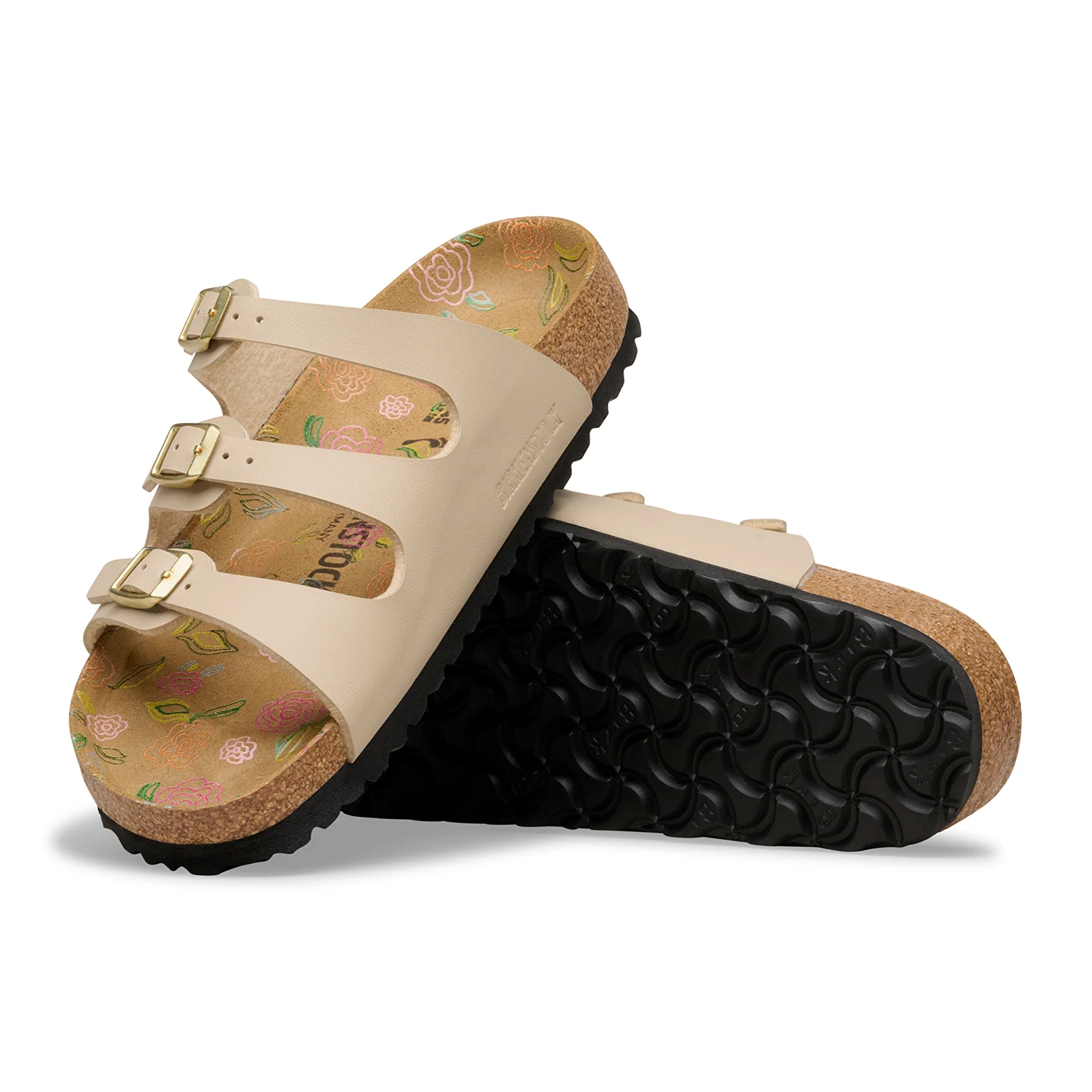 Birkenstock Florida Slide Sandal (Women) - Flowers Sandcastle Birko-Flor - Image 3