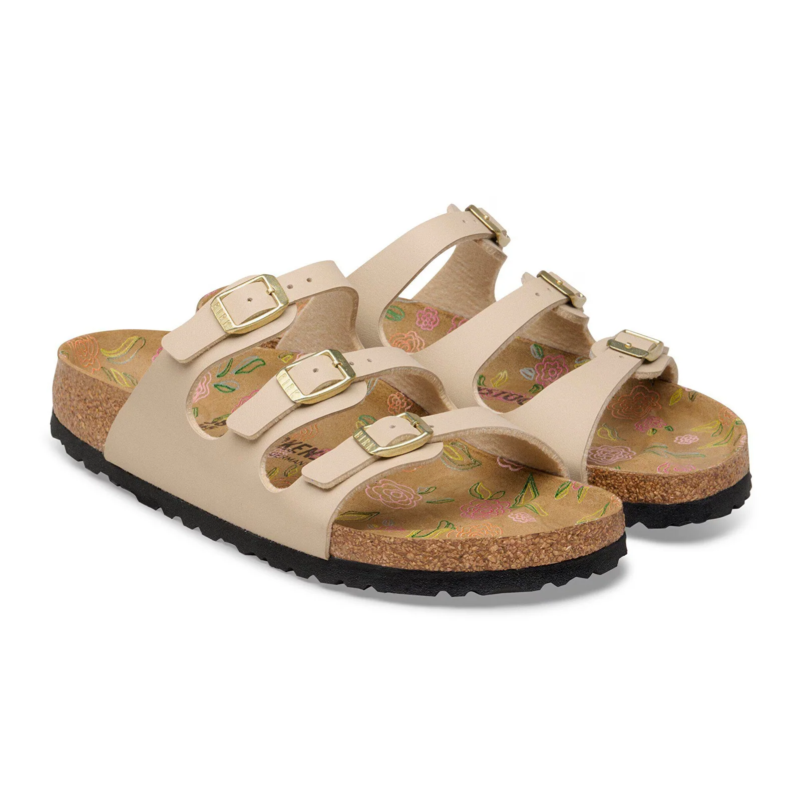 Birkenstock Florida Slide Sandal (Women) - Flowers Sandcastle Birko-Flor - Image 4