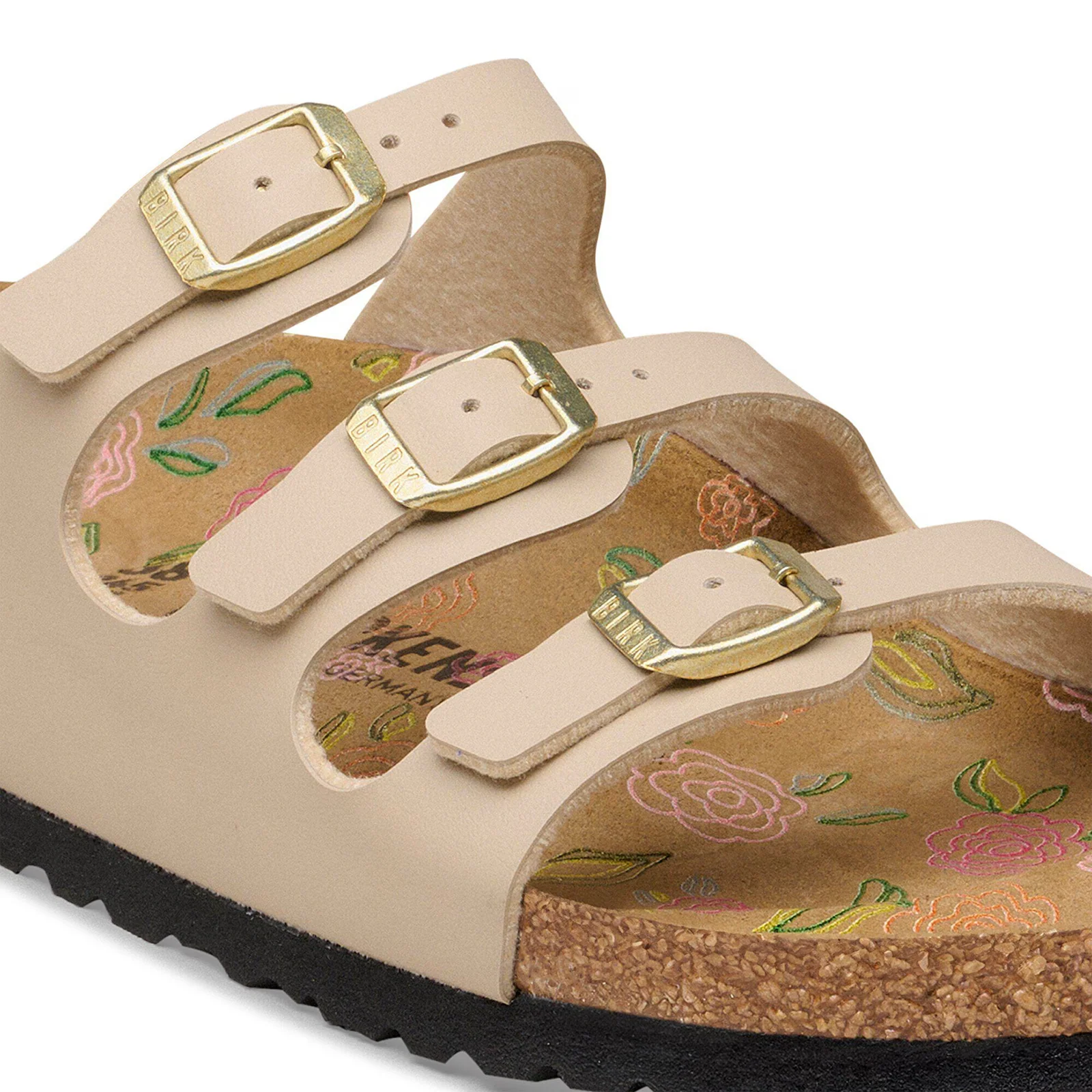 Birkenstock Florida Slide Sandal (Women) - Flowers Sandcastle Birko-Flor - Image 5